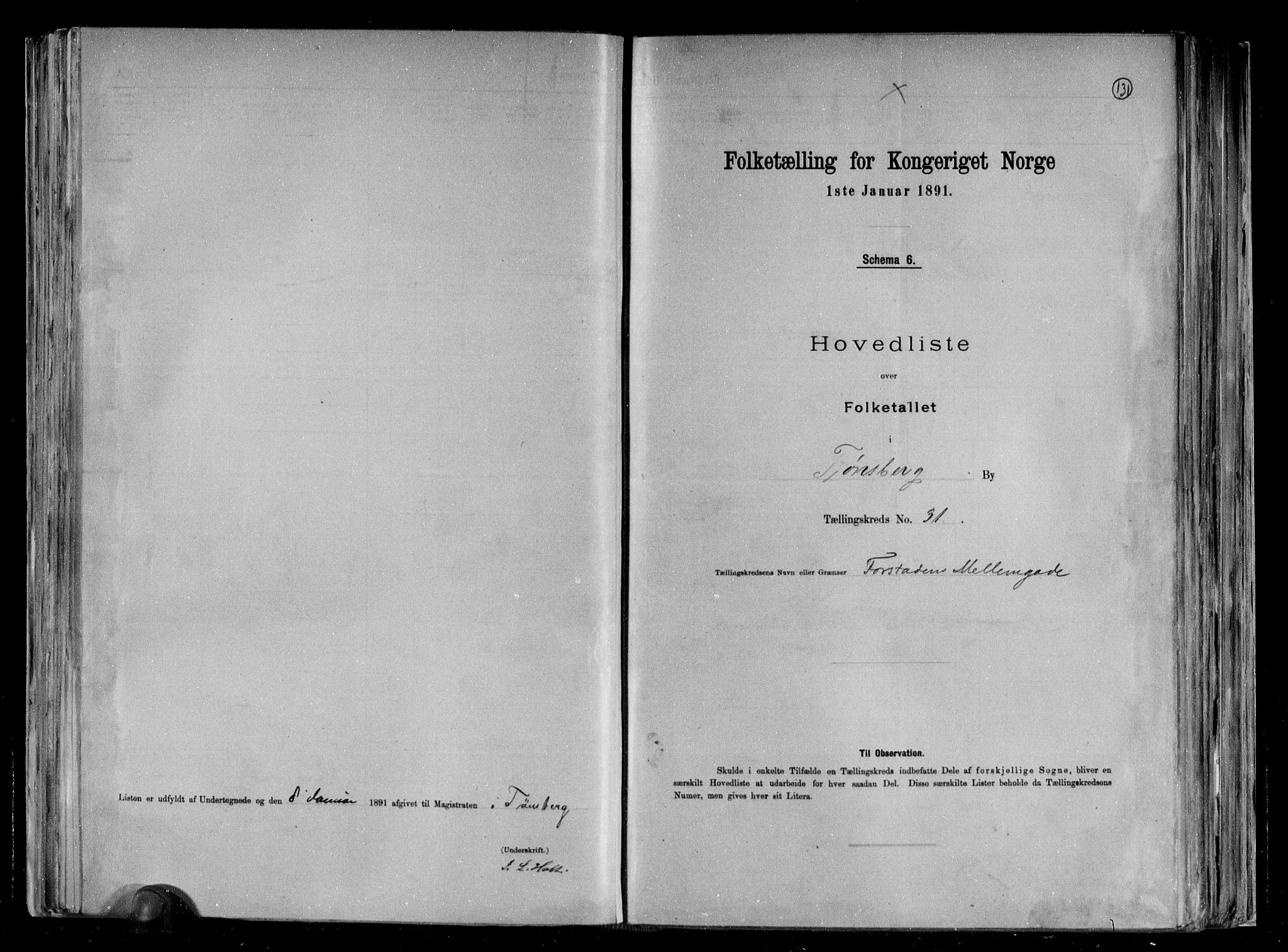 RA, Folketelling 1891 for 0705 Tønsberg kjøpstad, 1891, s. 65