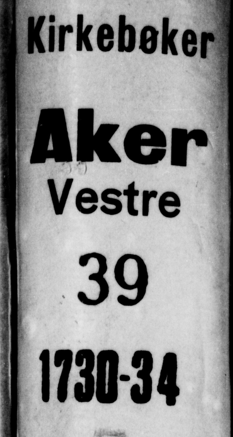 Aker prestekontor kirkebøker, SAO/A-10861/L/L0001: Forlovererklæringer nr. 1, 1730-1735
