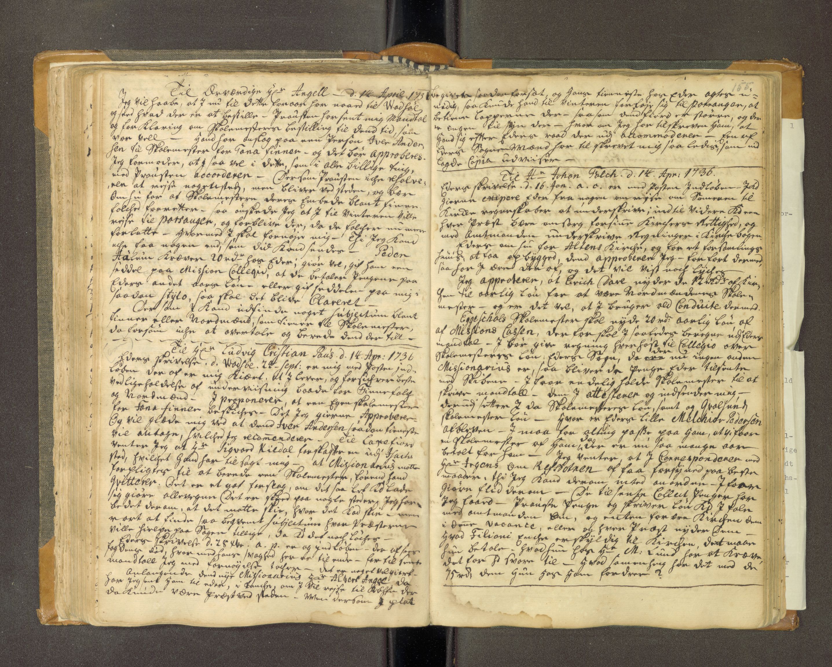 Nidaros biskop, AV/SAT-A-0968/F/L0006: Kopibok 1a, fol. 1-225, 1731-1740, s. 154b-155a
