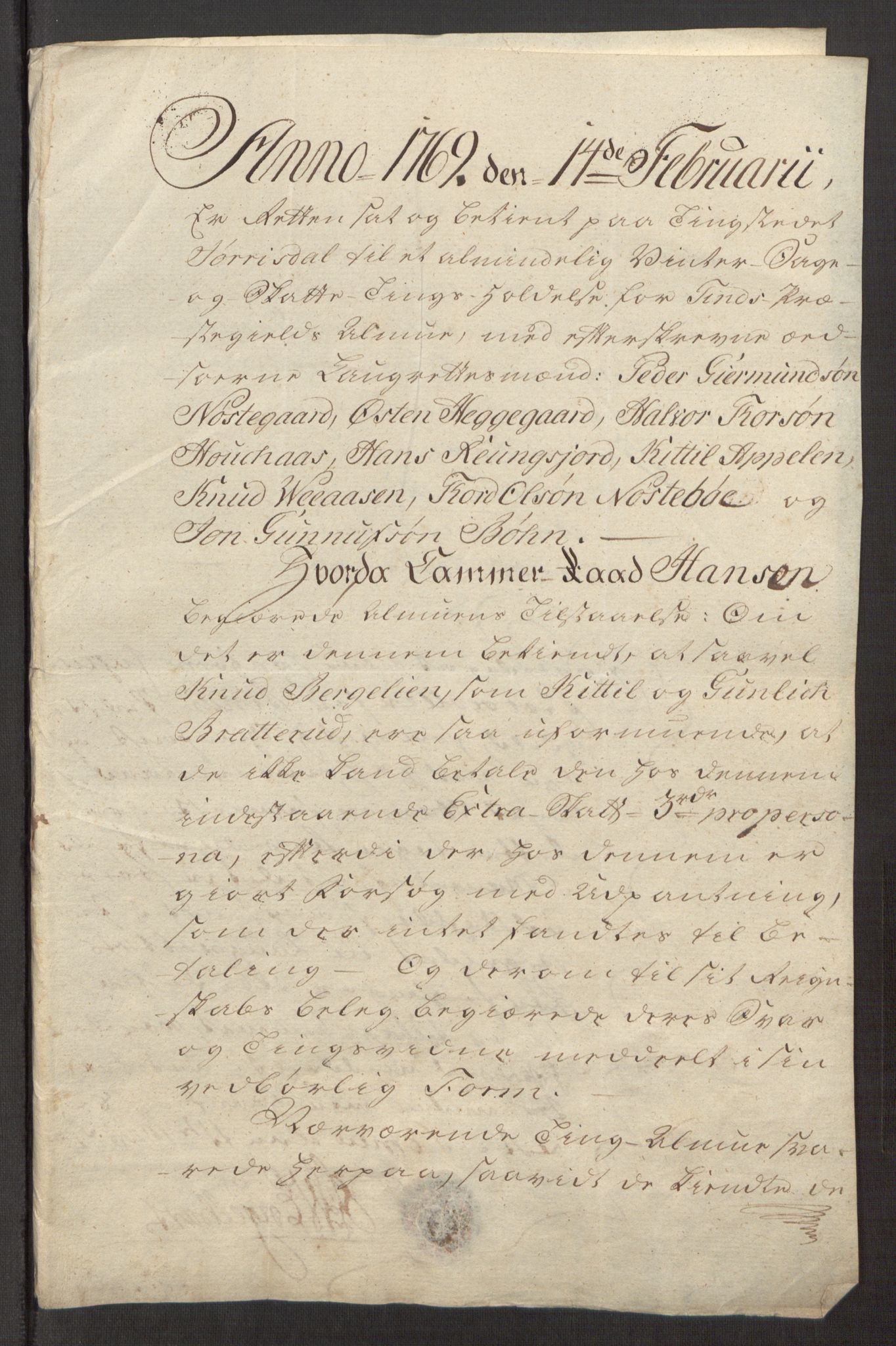 Rentekammeret inntil 1814, Reviderte regnskaper, Fogderegnskap, RA/EA-4092/R38/L2293: Ekstraskatten Øvre Telemark, 1762-1770, s. 115