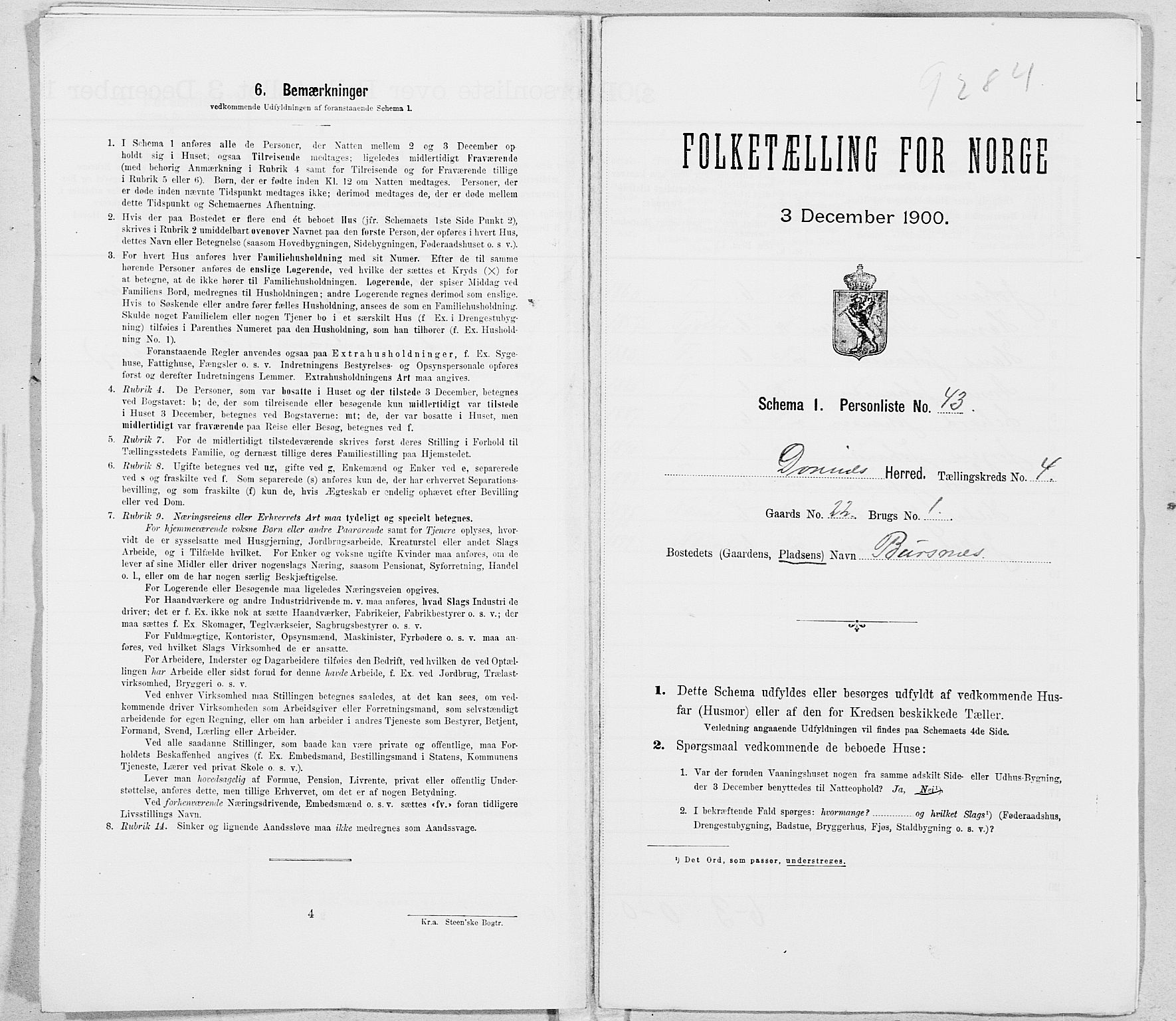 SAT, Folketelling 1900 for 1827 Dønnes herred, 1900, s. 668