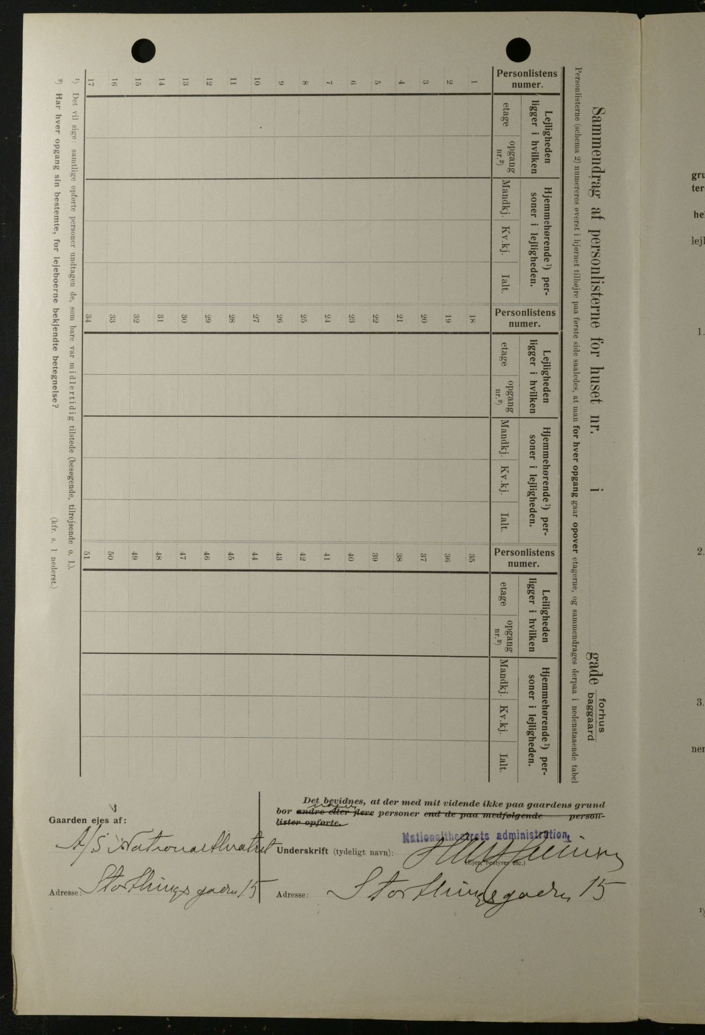 OBA, Kommunal folketelling 1.2.1908 for Kristiania kjøpstad, 1908, s. 74750