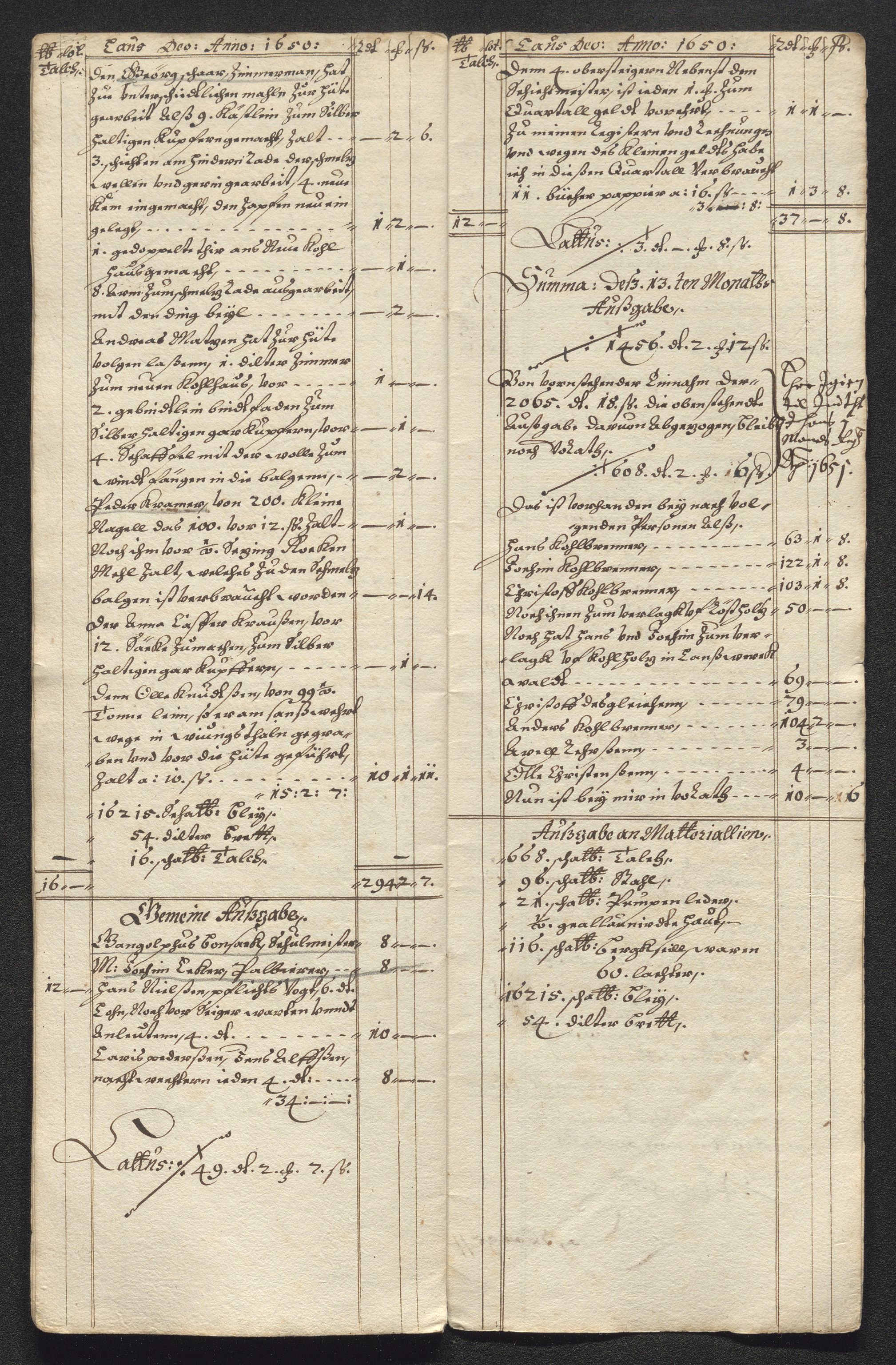 Kongsberg Sølvverk 1623-1816, AV/SAKO-EA-3135/001/D/Dc/Dcd/L0024: Utgiftsregnskap for gruver m.m. , 1650, s. 548