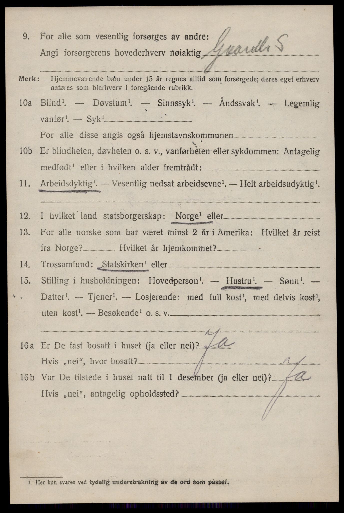 SAKO, Folketelling 1920 for 0827 Hjartdal herred, 1920, s. 2211