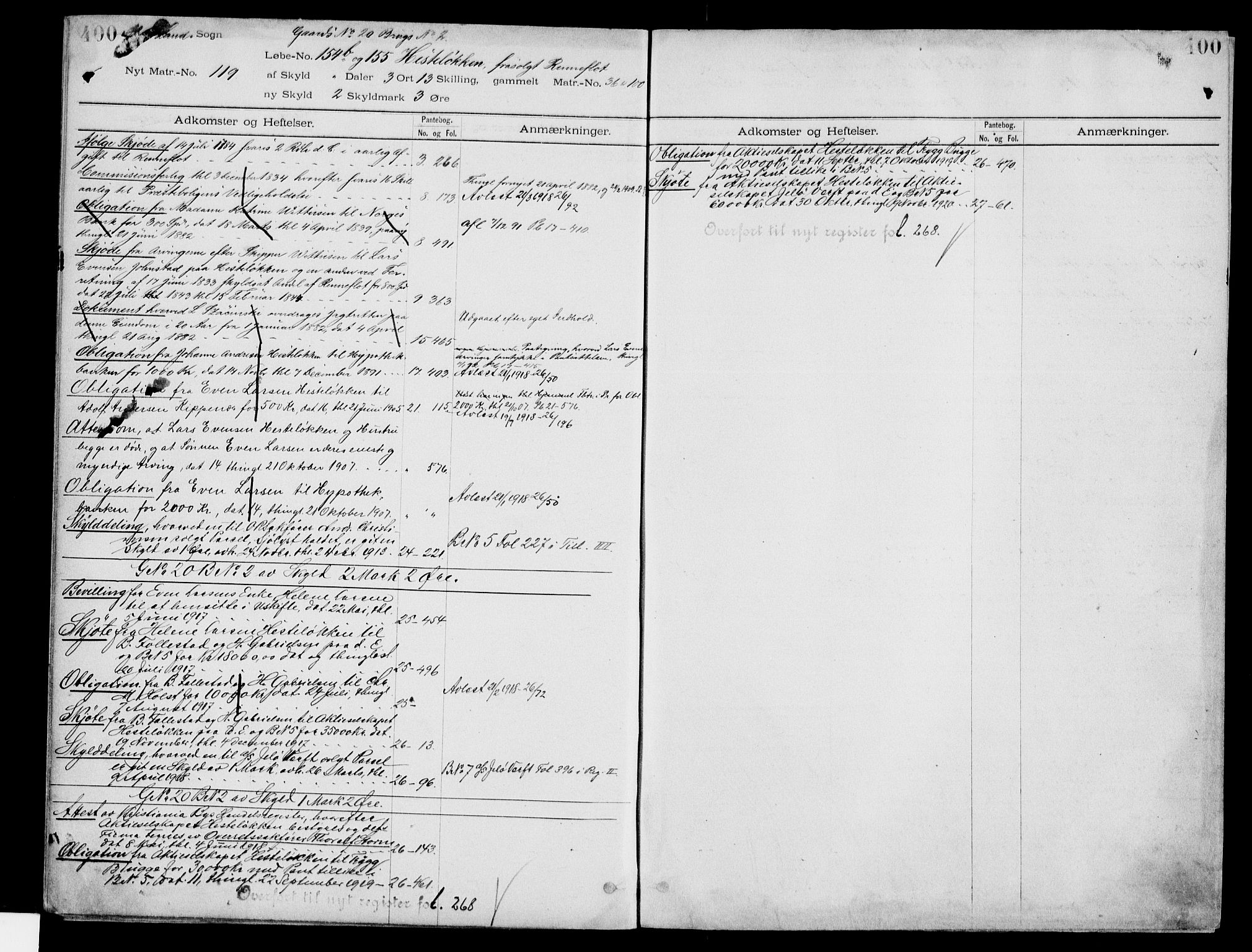 Moss sorenskriveri, SAO/A-10168: Panteregister nr. IV 3b, 1769-1926, s. 400