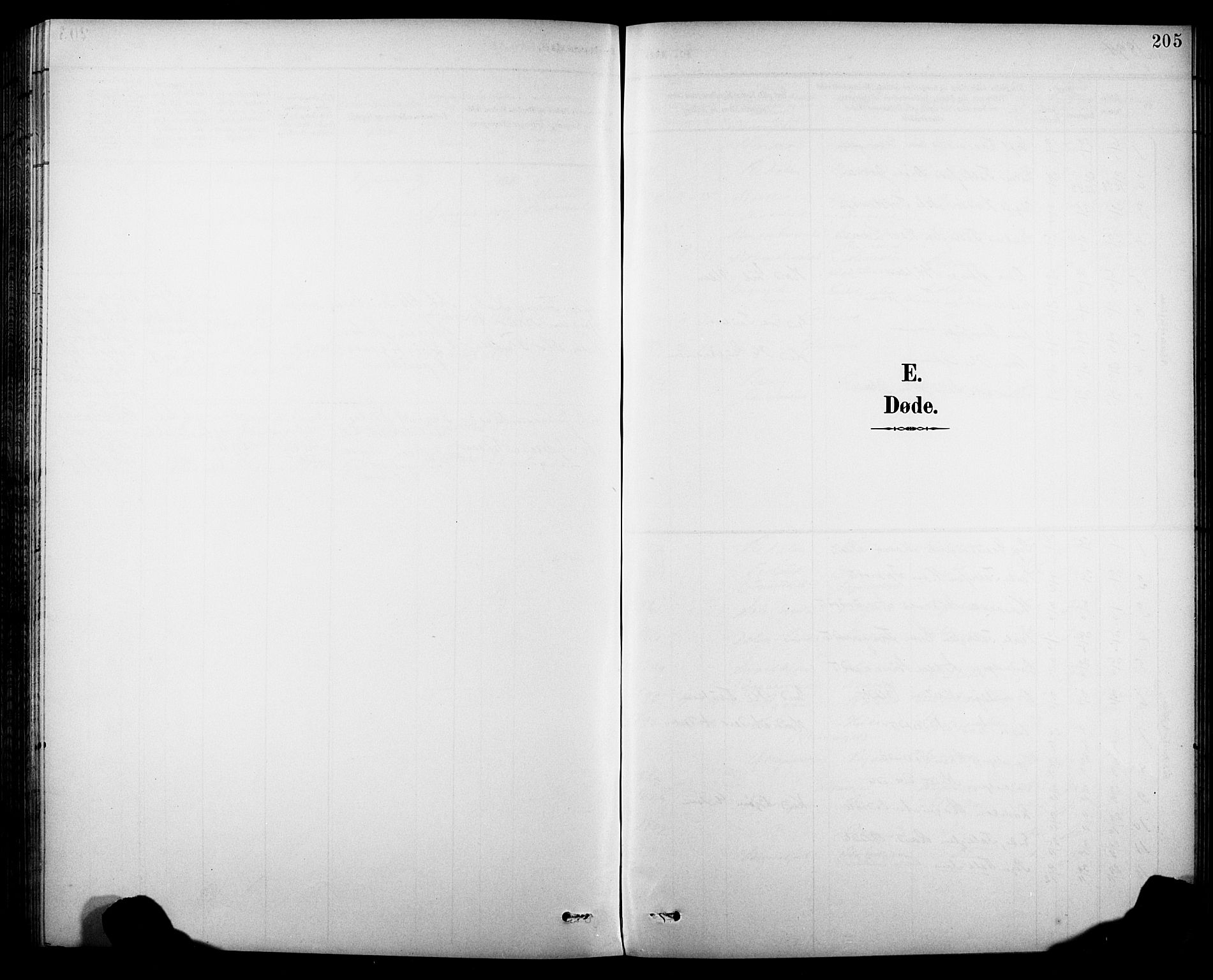 Krødsherad kirkebøker, AV/SAKO-A-19/G/Ga/L0002: Klokkerbok nr. 2, 1894-1918, s. 205