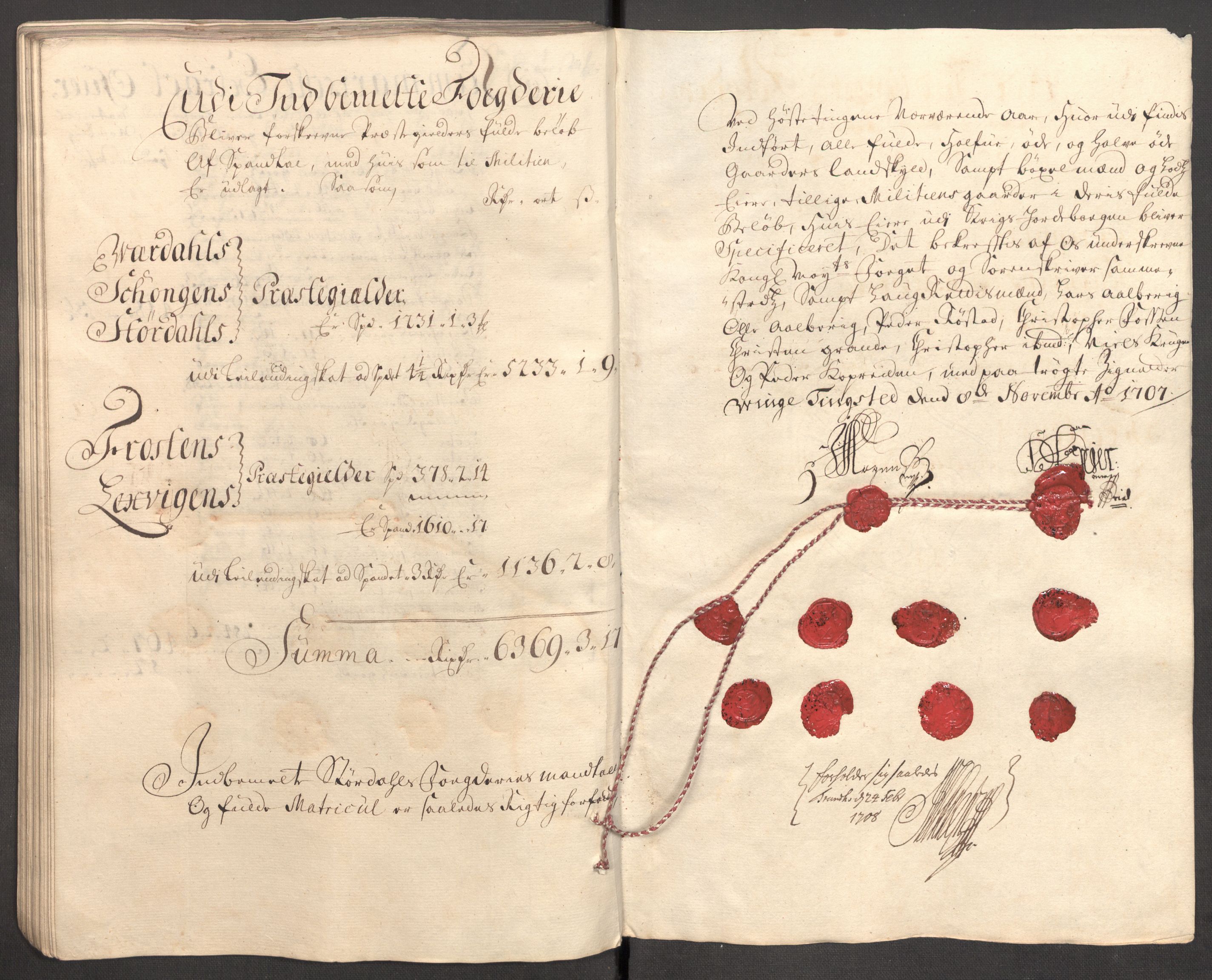 Rentekammeret inntil 1814, Reviderte regnskaper, Fogderegnskap, AV/RA-EA-4092/R62/L4197: Fogderegnskap Stjørdal og Verdal, 1707, s. 85