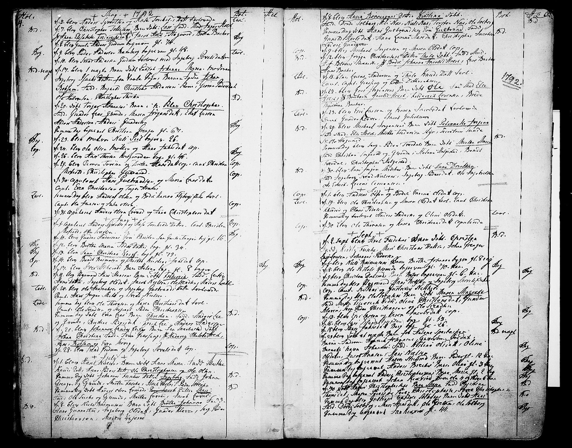 Botne kirkebøker, SAKO/A-340/F/Fa/L0003: Ministerialbok nr. I 3 /1, 1792-1844, s. 4-5