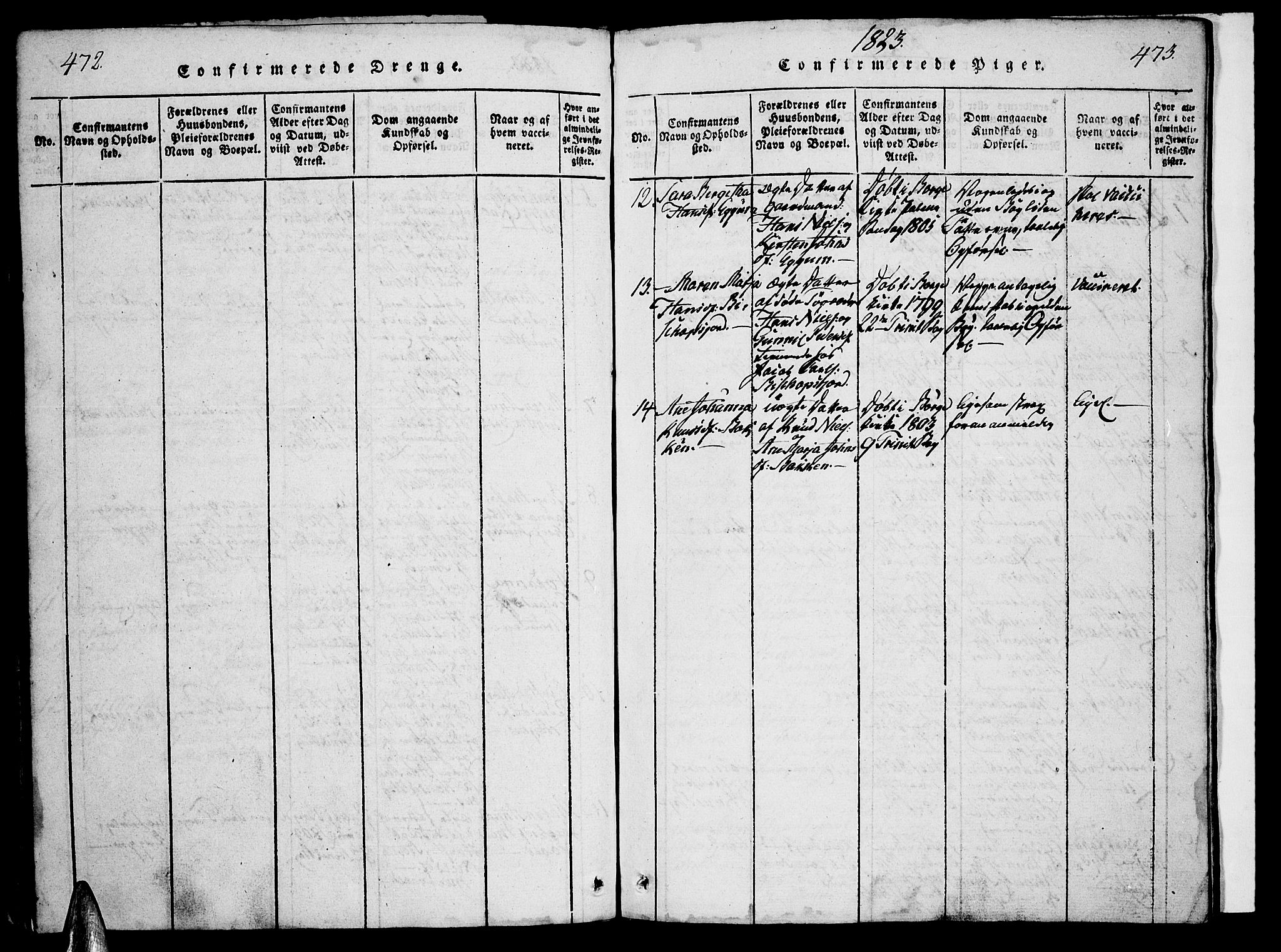 Ministerialprotokoller, klokkerbøker og fødselsregistre - Nordland, SAT/A-1459/880/L1130: Ministerialbok nr. 880A04, 1821-1843, s. 472-473