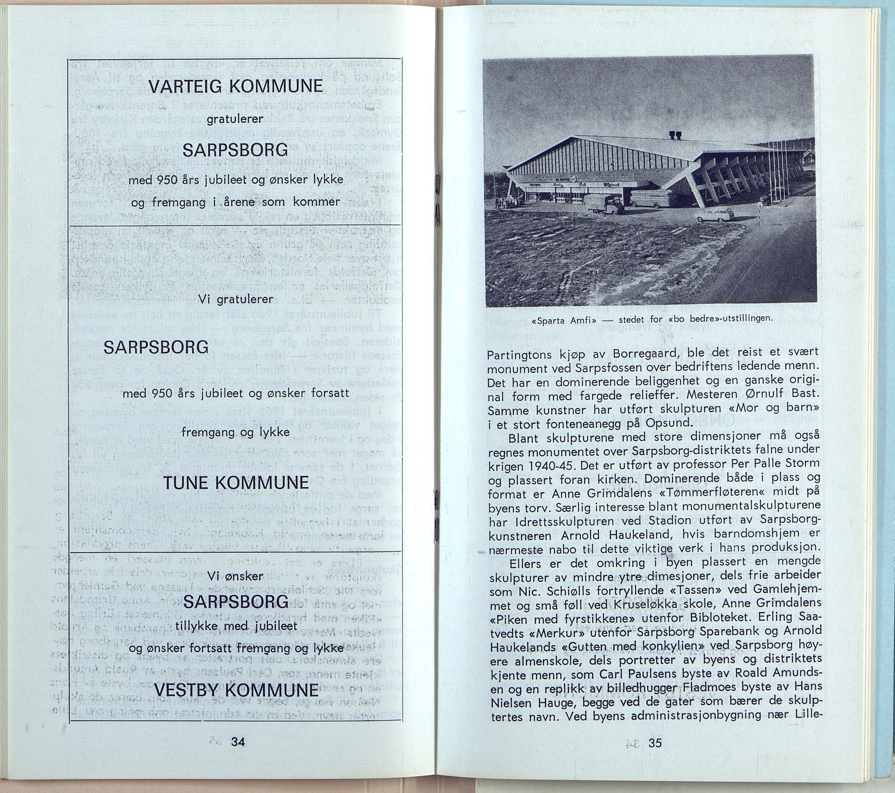 Byjubileet i Arendal 1973 , AAKS/KA0906-492a/E/E03/L0001: Andre Byjubileum, 1961-1970