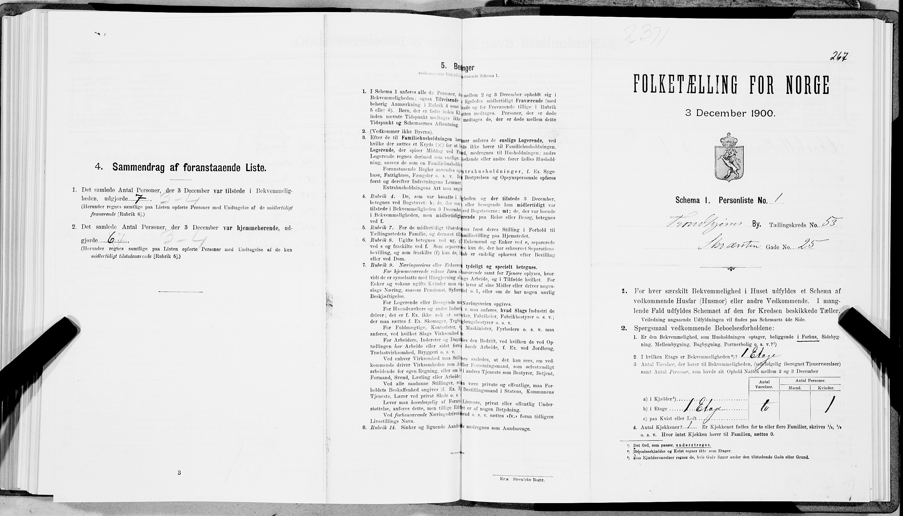 SAT, Folketelling 1900 for 1601 Trondheim kjøpstad, 1900, s. 8986