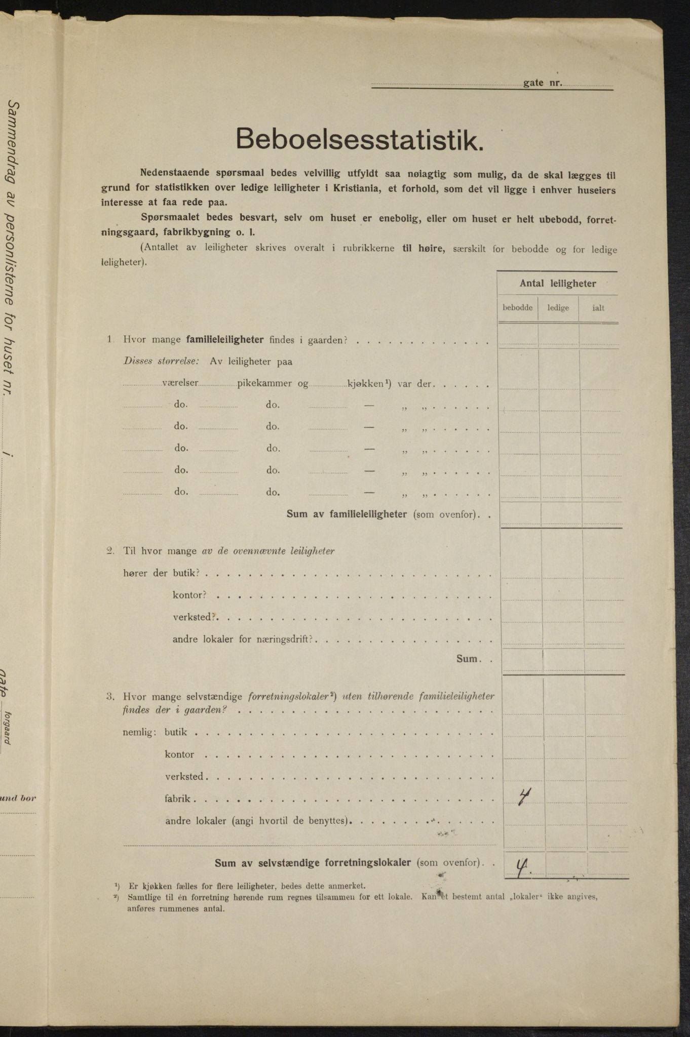 OBA, Kommunal folketelling 1.2.1915 for Kristiania, 1915, s. 101731