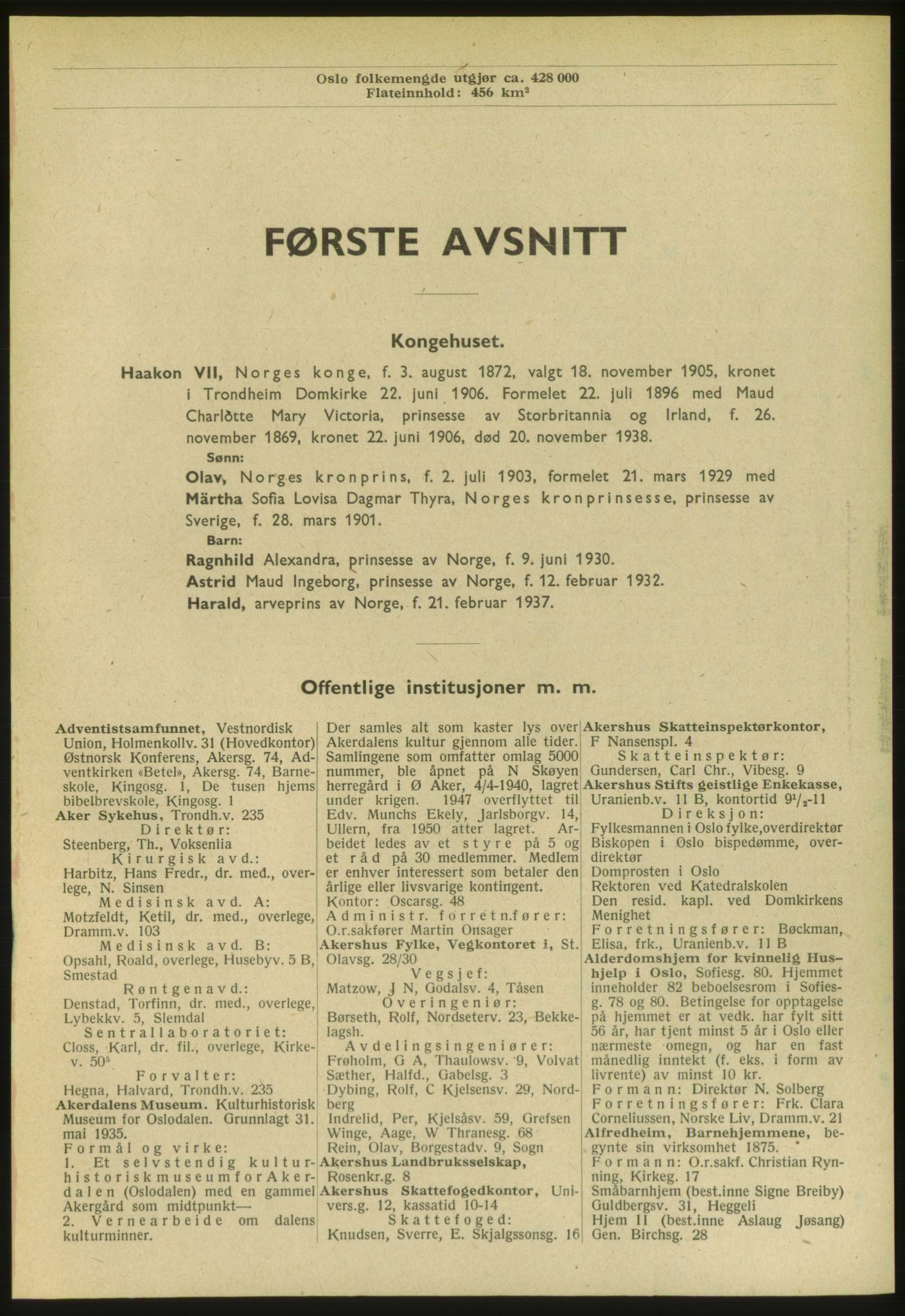 Kristiania/Oslo adressebok, PUBL/-, 1951, s. 1