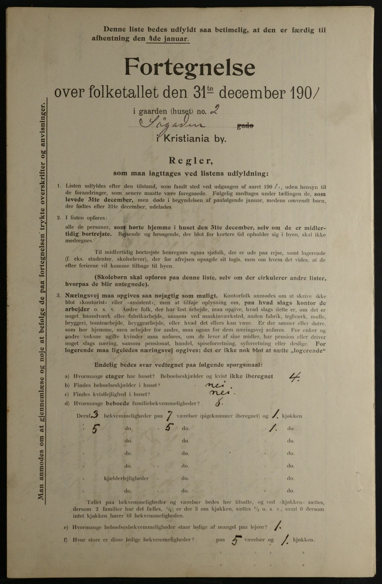 OBA, Kommunal folketelling 31.12.1901 for Kristiania kjøpstad, 1901, s. 14643