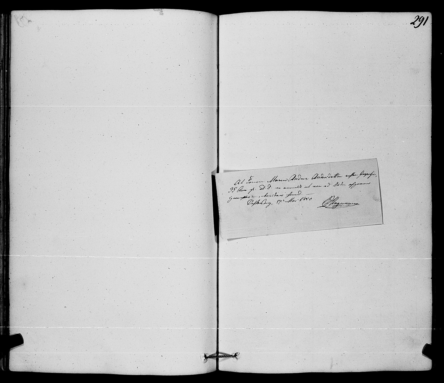 Ramnes kirkebøker, SAKO/A-314/F/Fa/L0005: Ministerialbok nr. I 5, 1841-1861, s. 290-291