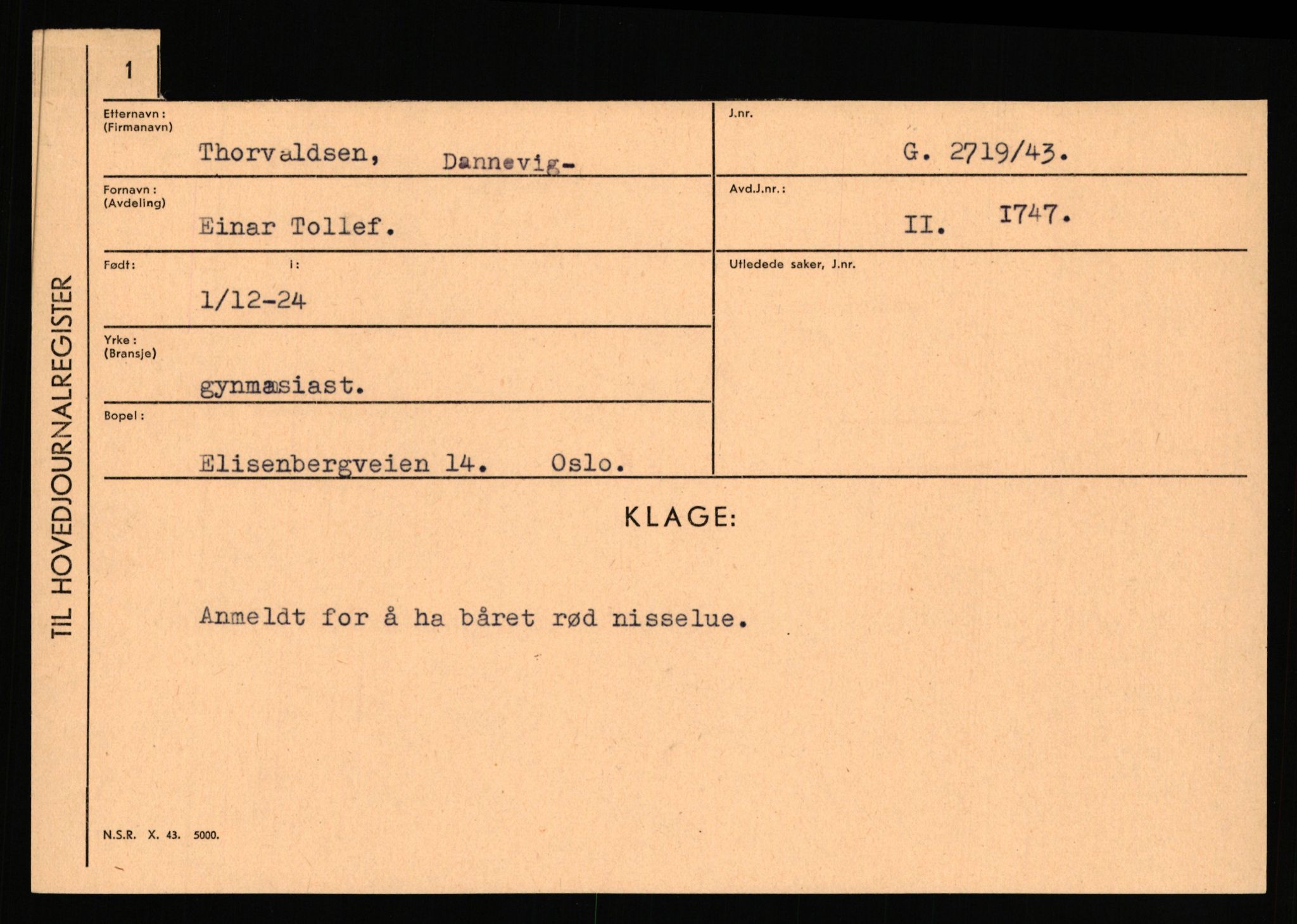 Statspolitiet - Hovedkontoret / Osloavdelingen, AV/RA-S-1329/C/Ca/L0003: Brechan - Eichinger	, 1943-1945, s. 3173