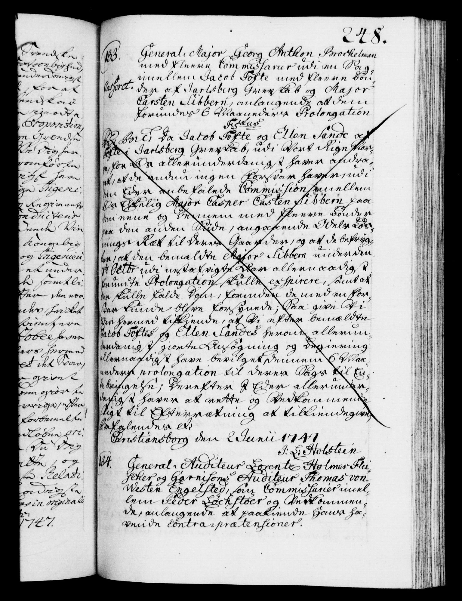 Danske Kanselli 1572-1799, AV/RA-EA-3023/F/Fc/Fca/Fcab/L0031: Norske tegnelser, 1746-1748, s. 248a