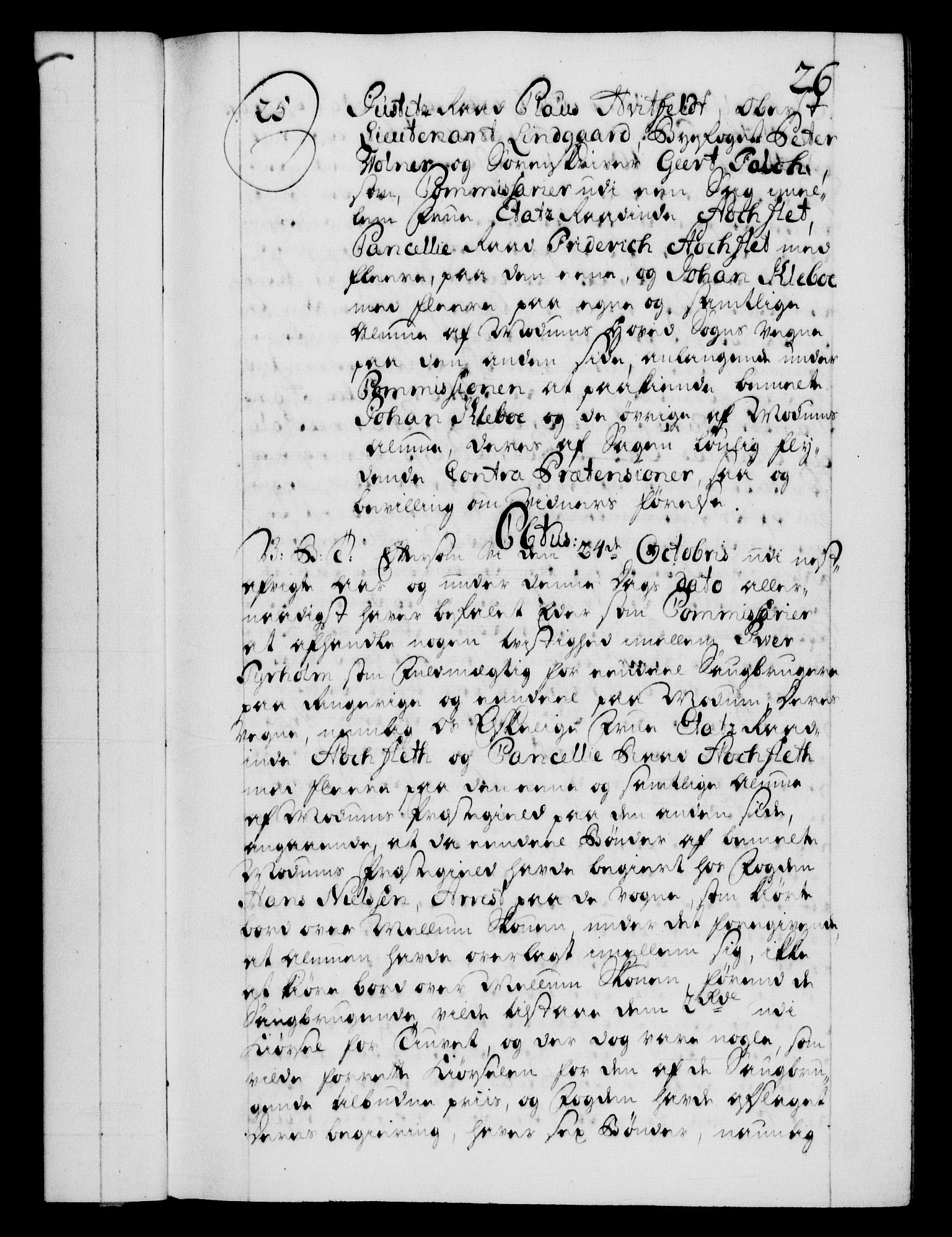 Danske Kanselli 1572-1799, AV/RA-EA-3023/F/Fc/Fca/Fcab/L0026: Norske tegnelser, 1734-1735, s. 26a