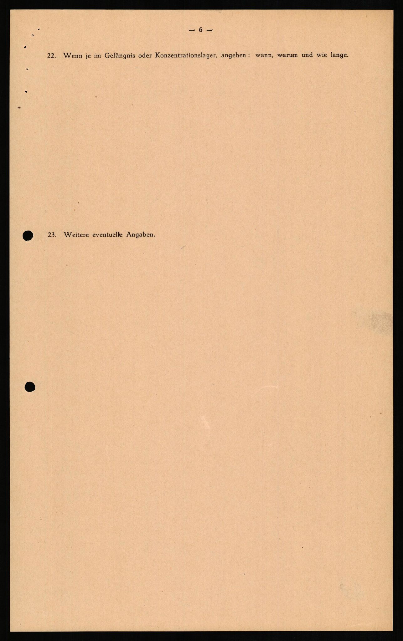 Forsvaret, Forsvarets overkommando II, RA/RAFA-3915/D/Db/L0013: CI Questionaires. Tyske okkupasjonsstyrker i Norge. Tyskere., 1945-1946, s. 123