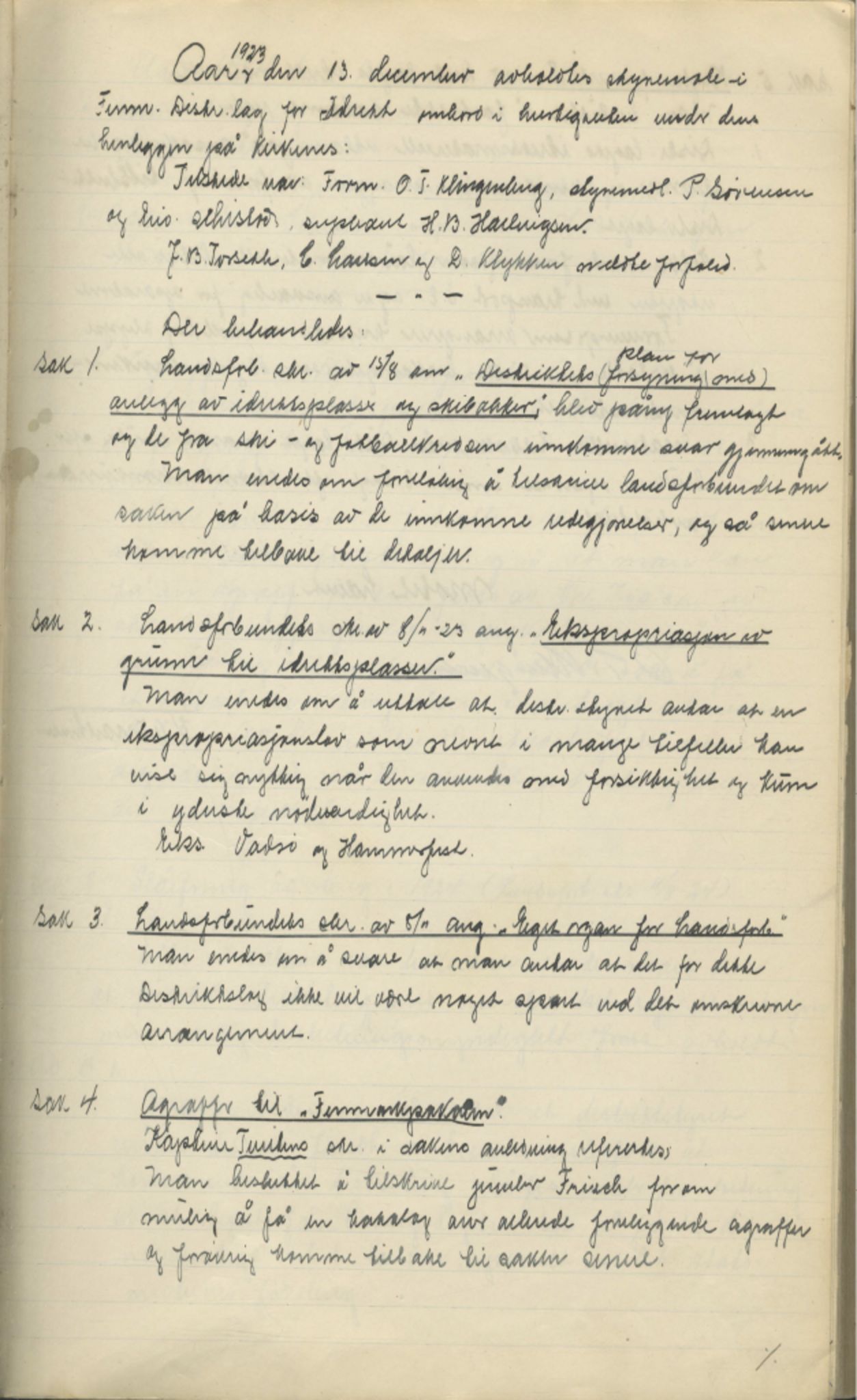 Finnmark Distriktslag for Idrett, FMFB/A-1040/A/L0001: Møteprotokoll, 1919-1940, s. 48