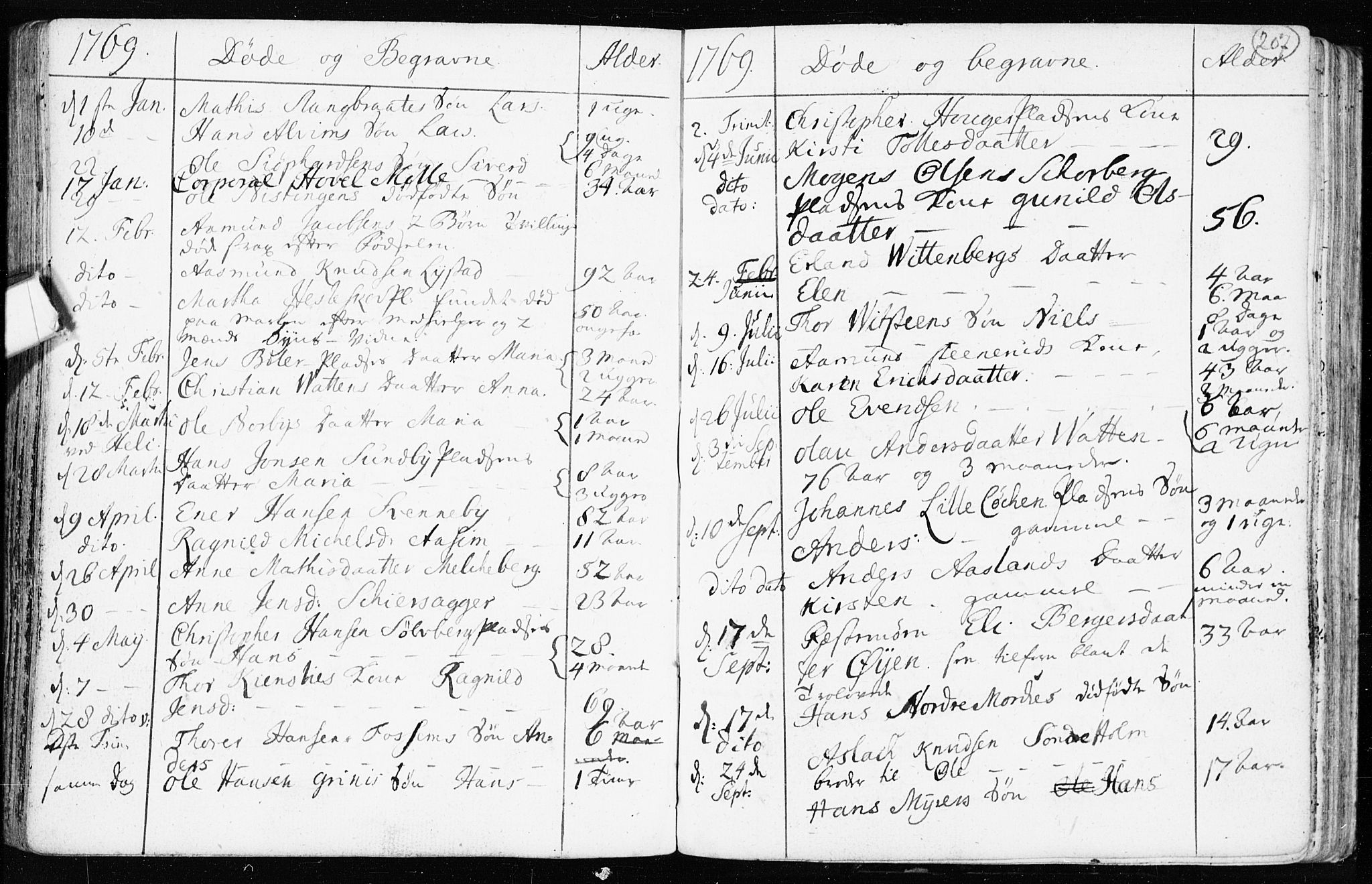 Spydeberg prestekontor Kirkebøker, SAO/A-10924/F/Fa/L0002: Ministerialbok nr. I 2, 1739-1780, s. 207