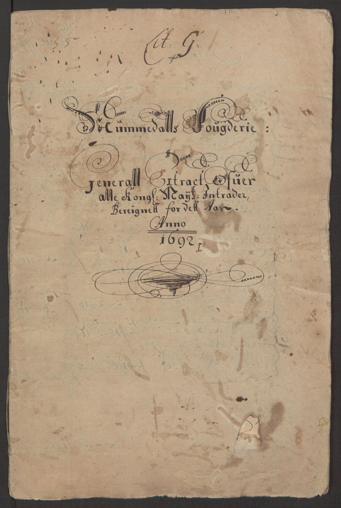 Rentekammeret inntil 1814, Reviderte regnskaper, Fogderegnskap, AV/RA-EA-4092/R64/L4424: Fogderegnskap Namdal, 1692-1695, s. 3