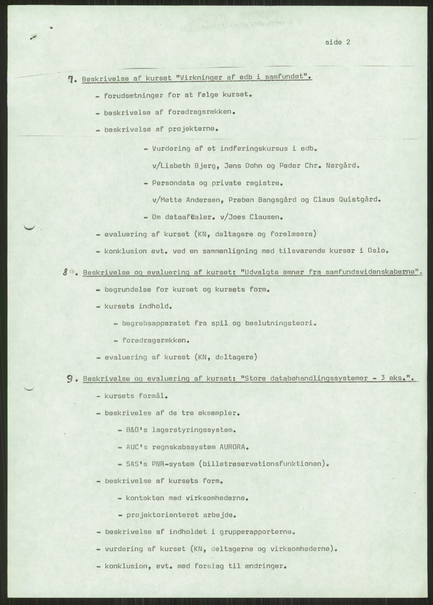 Nygaard, Kristen, AV/RA-PA-1398/F/Fh/L0001: Systemarbeid/brukermedvirkning, 1979-2002, s. 69