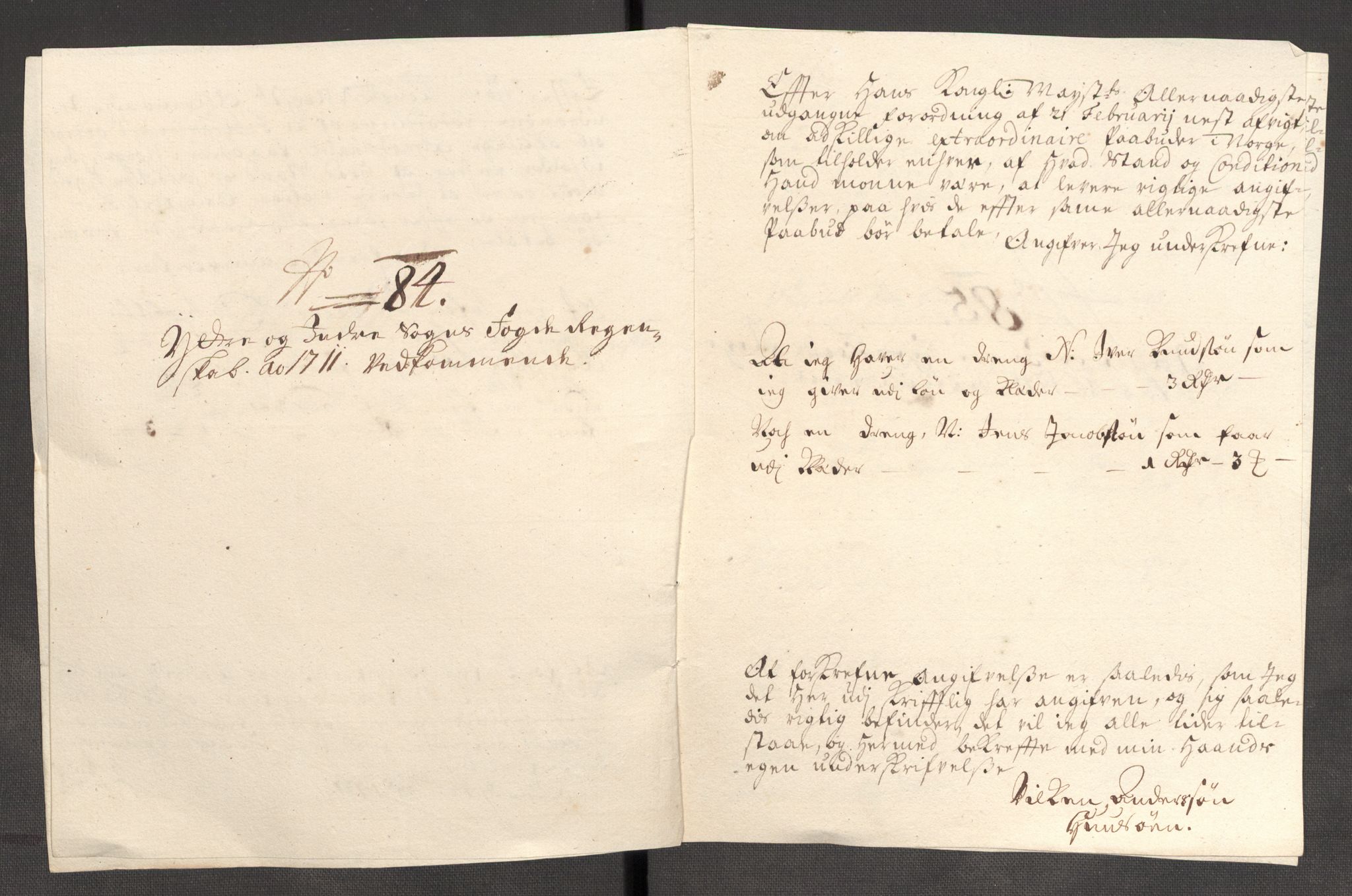 Rentekammeret inntil 1814, Reviderte regnskaper, Fogderegnskap, RA/EA-4092/R52/L3317: Fogderegnskap Sogn, 1711, s. 391