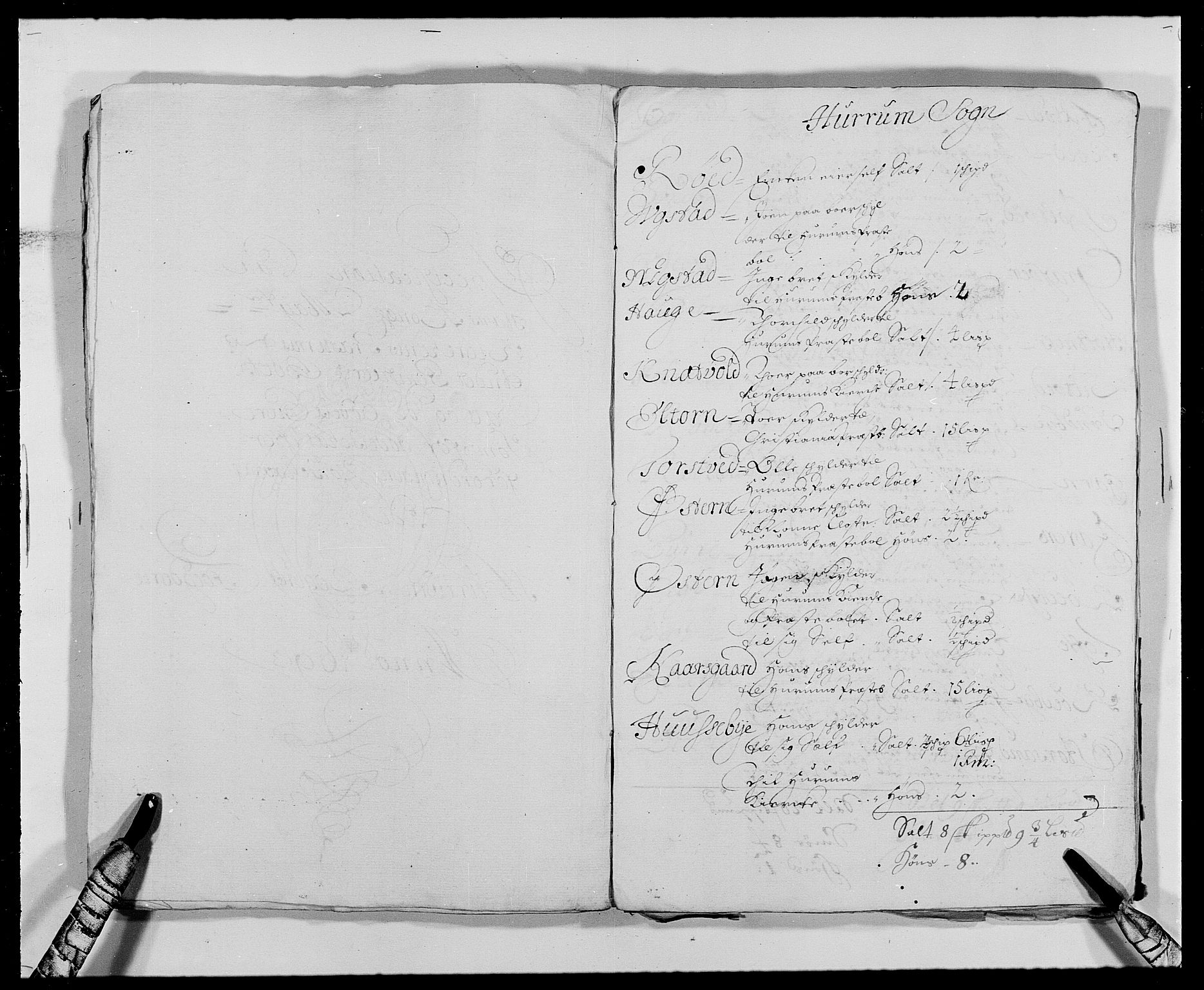 Rentekammeret inntil 1814, Reviderte regnskaper, Fogderegnskap, AV/RA-EA-4092/R29/L1693: Fogderegnskap Hurum og Røyken, 1688-1693, s. 495