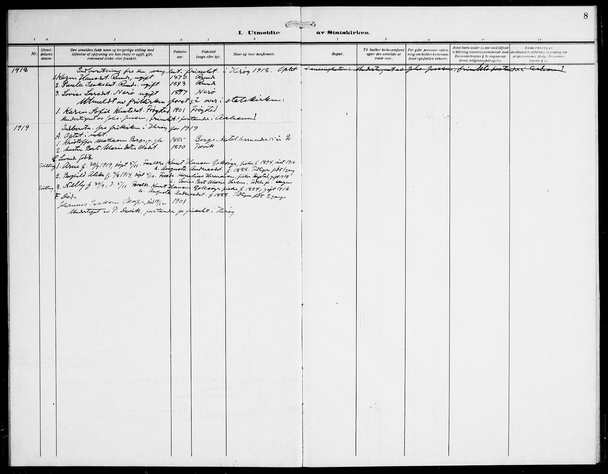 Ministerialprotokoller, klokkerbøker og fødselsregistre - Møre og Romsdal, AV/SAT-A-1454/507/L0076: Ministerialbok nr. 507A11, 1893-1925, s. 8