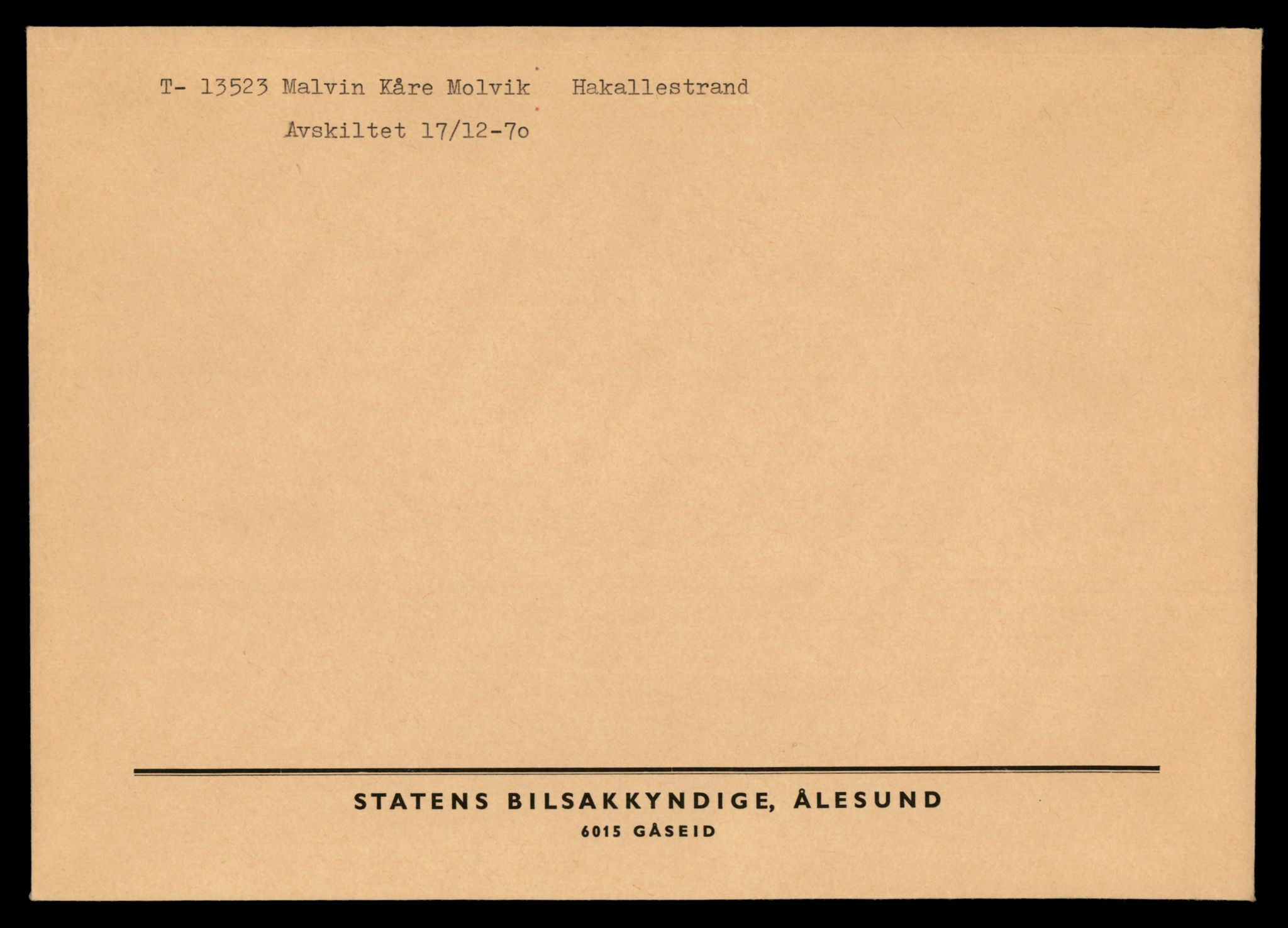 Møre og Romsdal vegkontor - Ålesund trafikkstasjon, AV/SAT-A-4099/F/Fe/L0039: Registreringskort for kjøretøy T 13361 - T 13530, 1927-1998, s. 2845