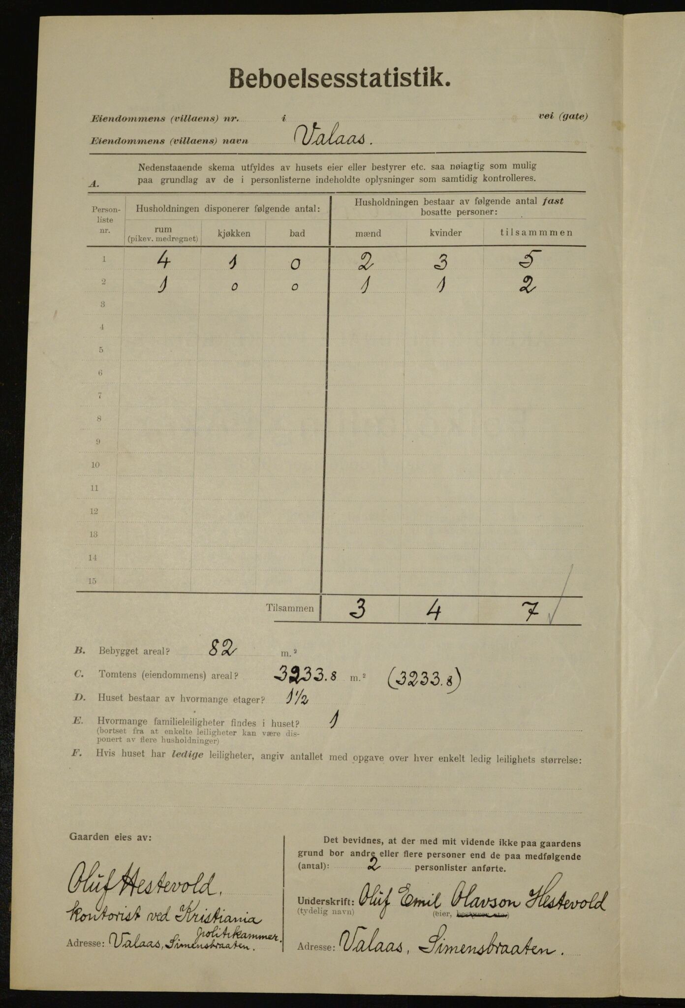 , Kommunal folketelling 1.12.1923 for Aker, 1923, s. 40750