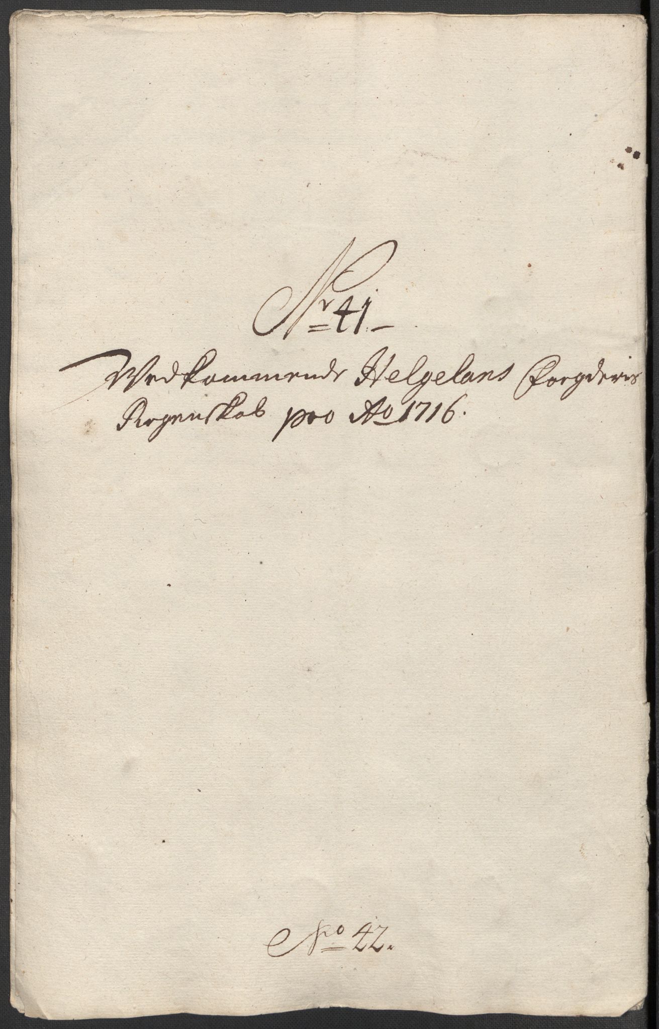 Rentekammeret inntil 1814, Reviderte regnskaper, Fogderegnskap, RA/EA-4092/R65/L4514: Fogderegnskap Helgeland, 1716, s. 290