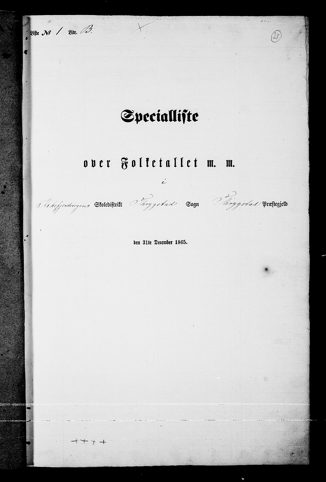 RA, Folketelling 1865 for 0122P Trøgstad prestegjeld, 1865, s. 27