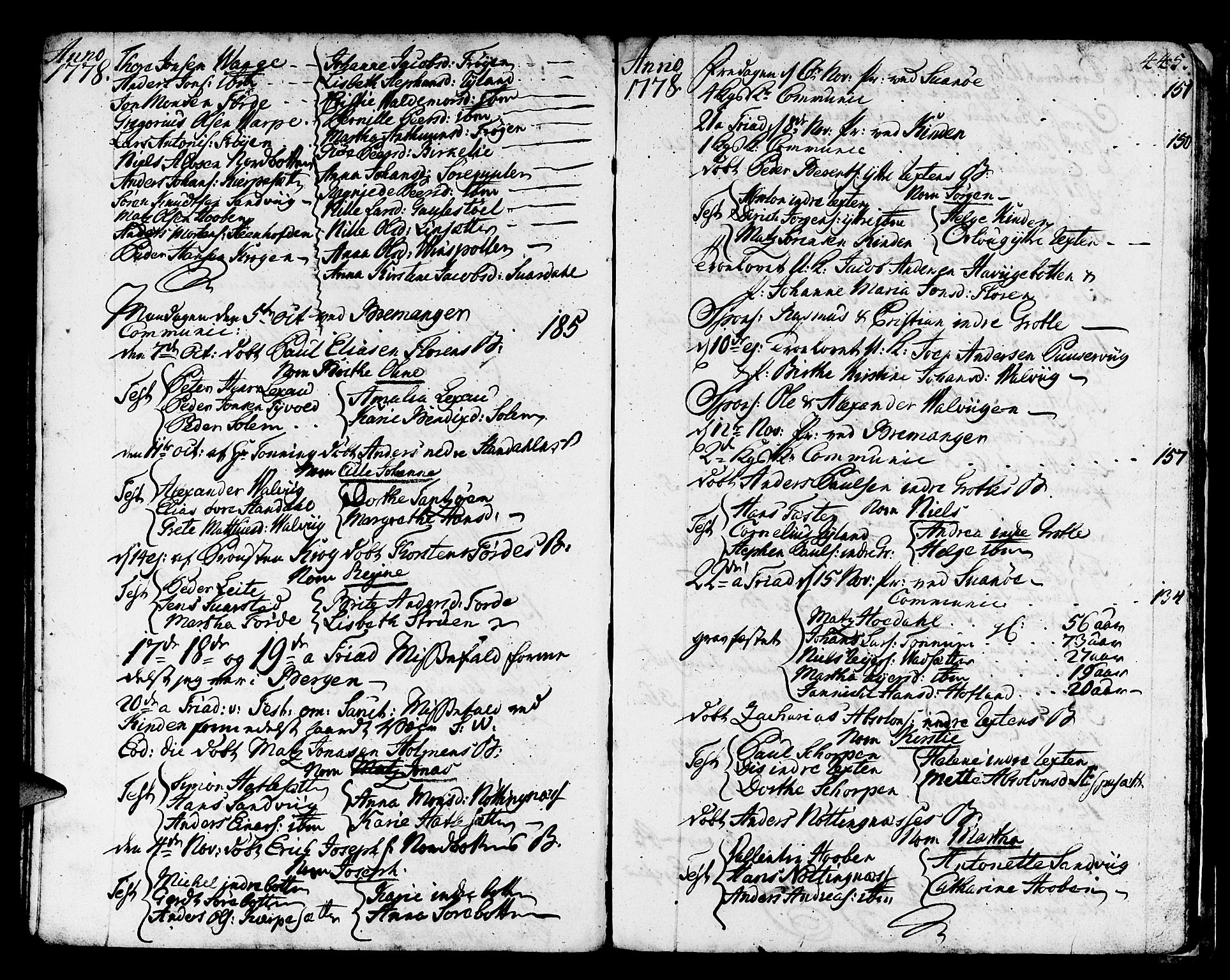Kinn sokneprestembete, AV/SAB-A-80801/H/Haa/Haaa/L0002: Ministerialbok nr. A 2, 1729-1785, s. 445
