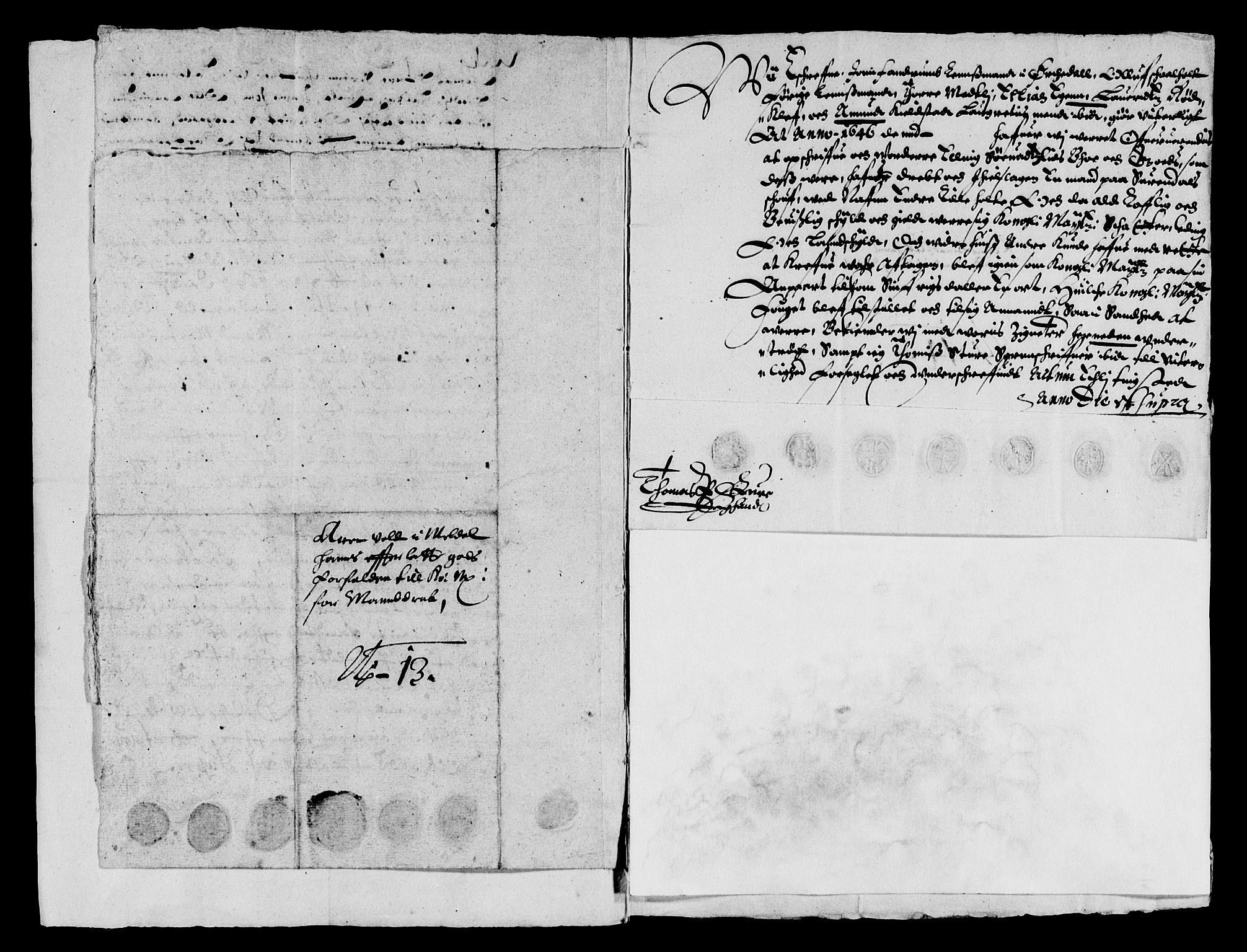 Rentekammeret inntil 1814, Reviderte regnskaper, Lensregnskaper, AV/RA-EA-5023/R/Rb/Rbw/L0086: Trondheim len, 1645-1647