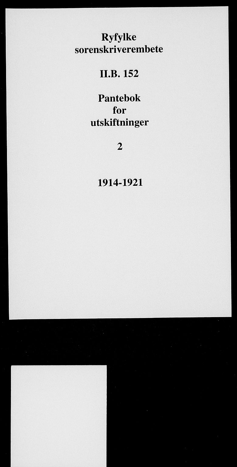 Ryfylke tingrett, SAST/A-100055/001/II/IIB/L0152: Pantebok nr. 2, 1914-1921