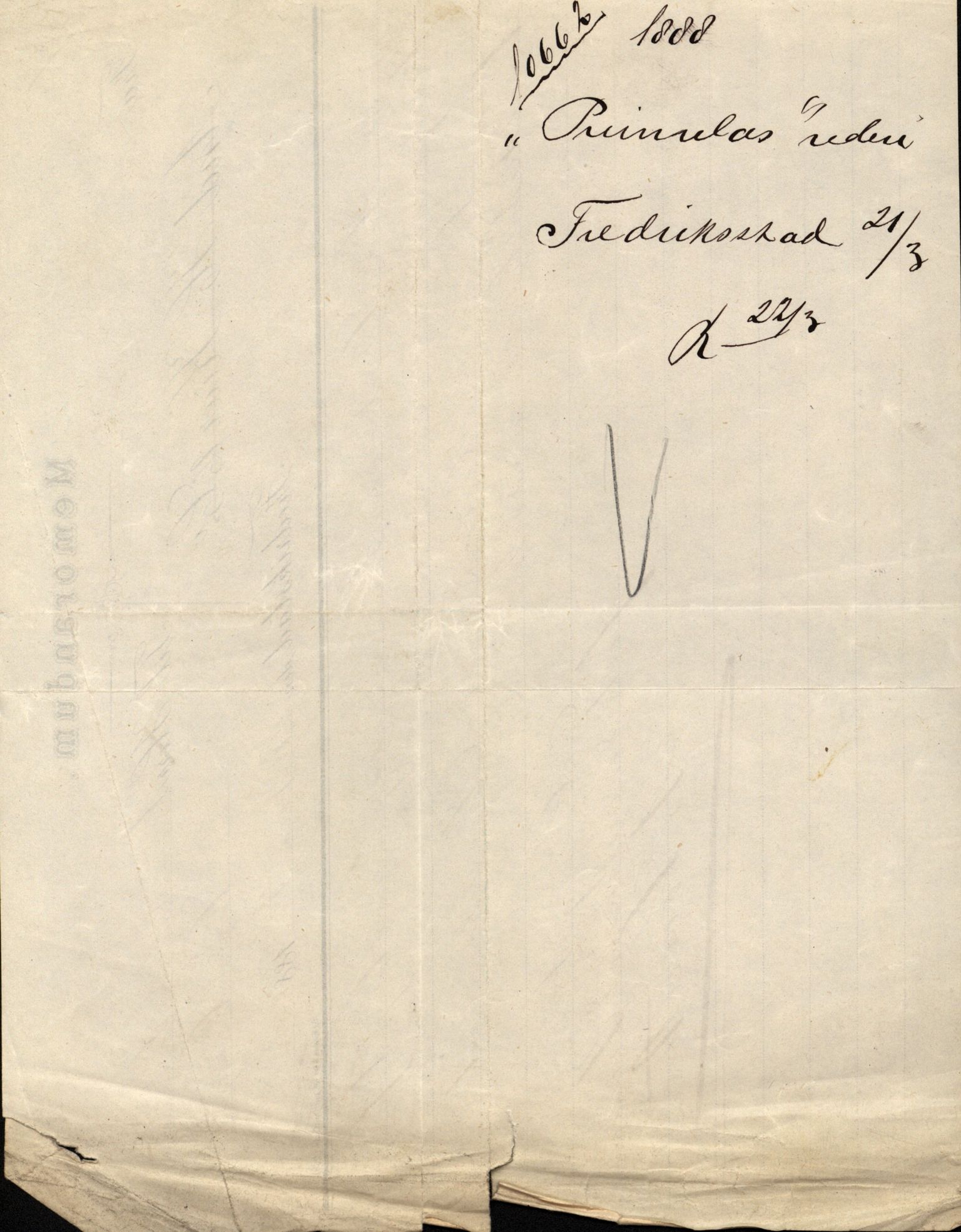 Pa 63 - Østlandske skibsassuranceforening, VEMU/A-1079/G/Ga/L0021/0003: Havaridokumenter / Inga av Drammen, Inga av Sandefjord, Primula, 1888-1889, s. 48