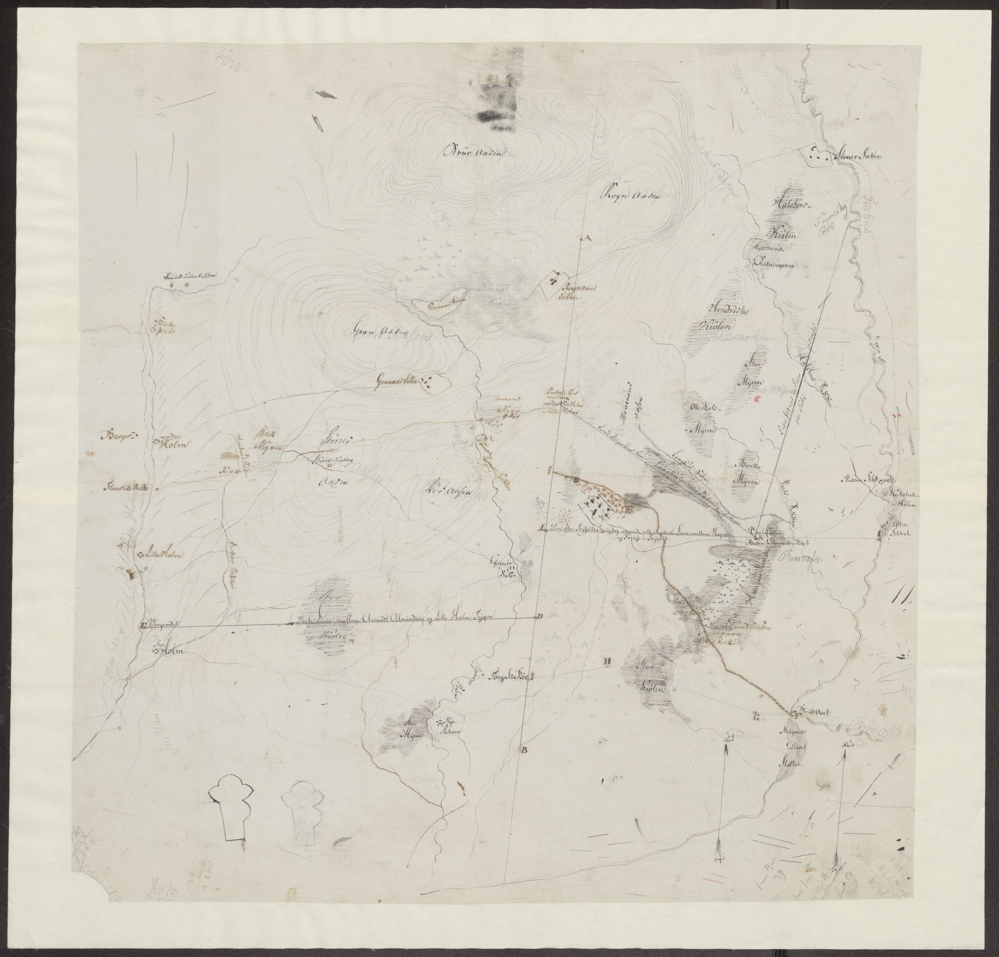 Kartsamlingen - Statsarkivet i Hamar, AV/SAH-KART-001/F/Fa/L0001: Kart, 1629-1992, s. 315