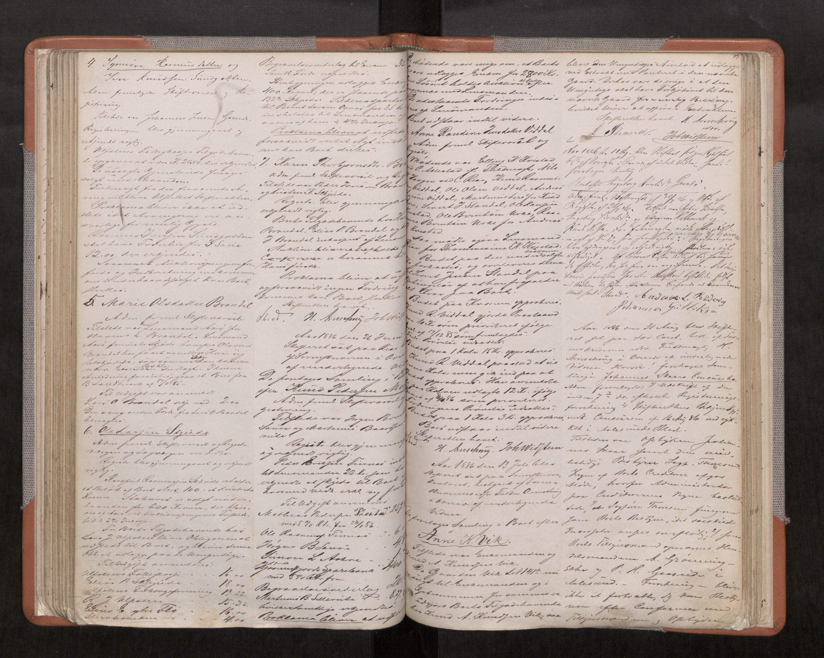 Søre Sunnmøre sorenskriveri, AV/SAT-A-4122/1/3/3B/L0005: Skiftebehandlings- / Skifteforhandlingsprotokollar, 1879-1891, s. 79