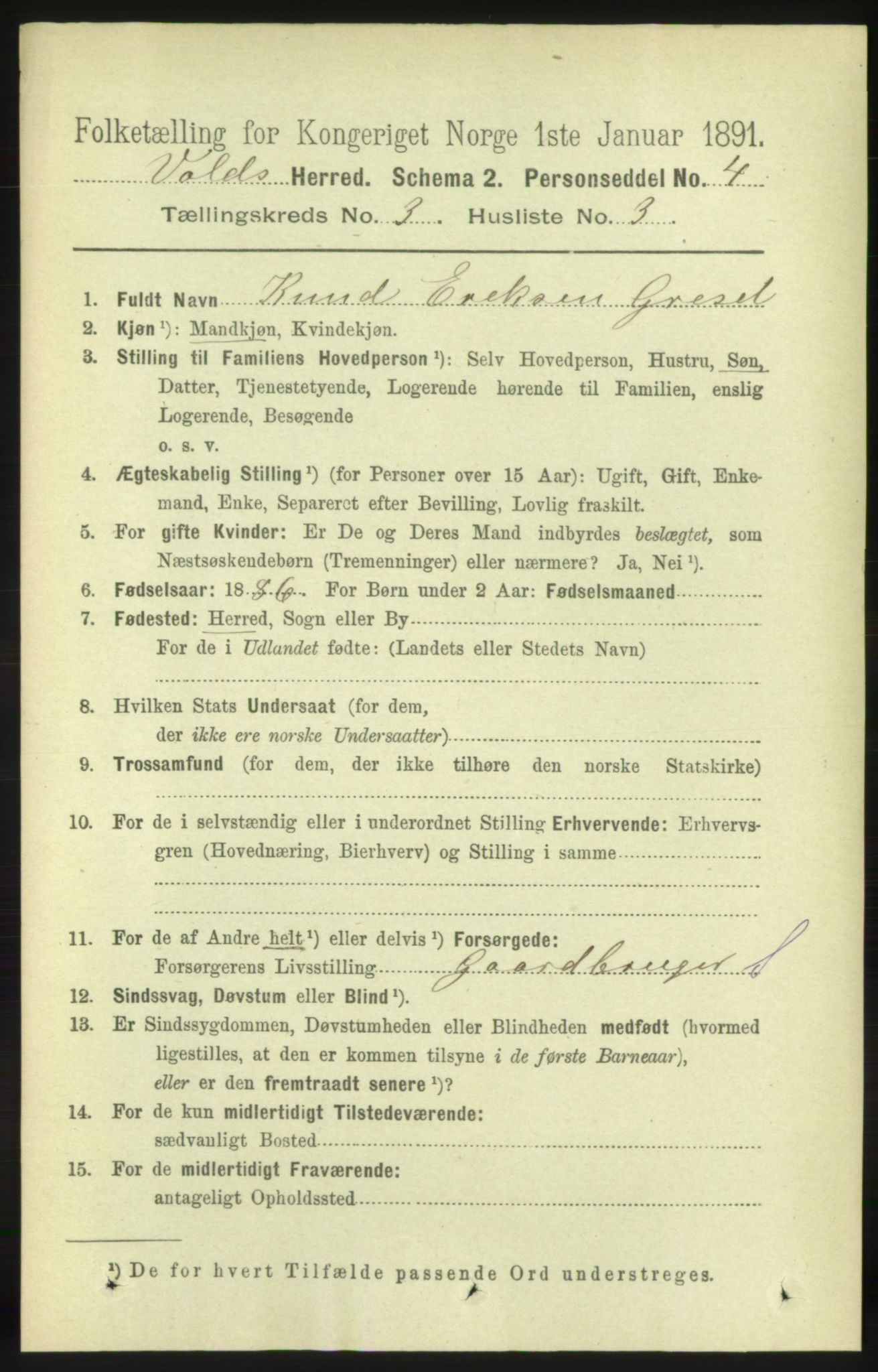 RA, Folketelling 1891 for 1537 Voll herred, 1891, s. 977