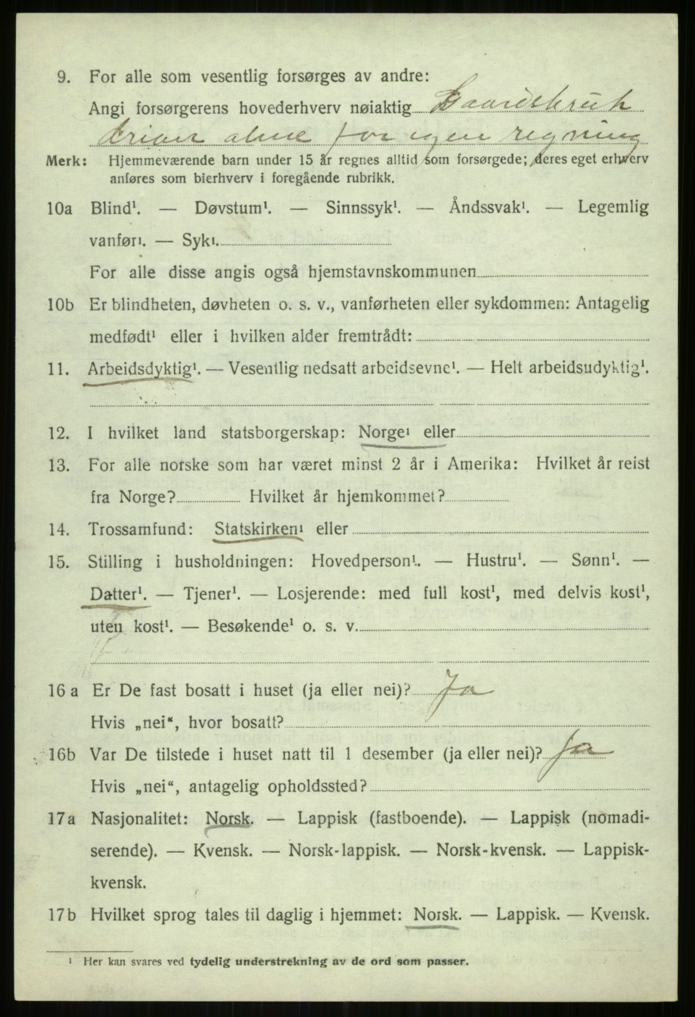 SATØ, Folketelling 1920 for 1934 Tromsøysund herred, 1920, s. 7529