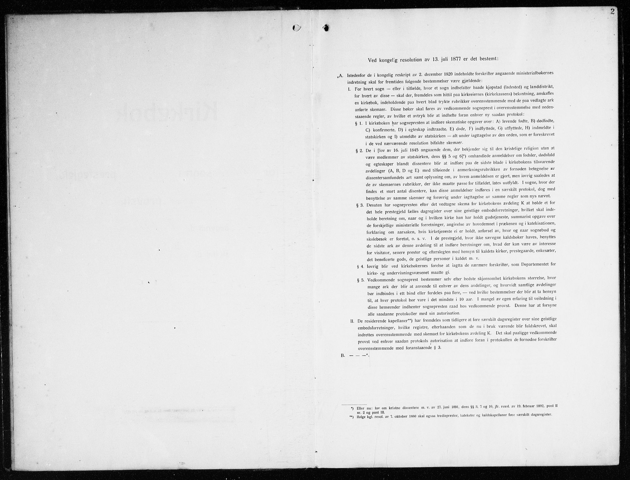 Nykirken Sokneprestembete, SAB/A-77101/H/Haa/L0046: Ministerialbok nr. E 6, 1918-1944, s. 2