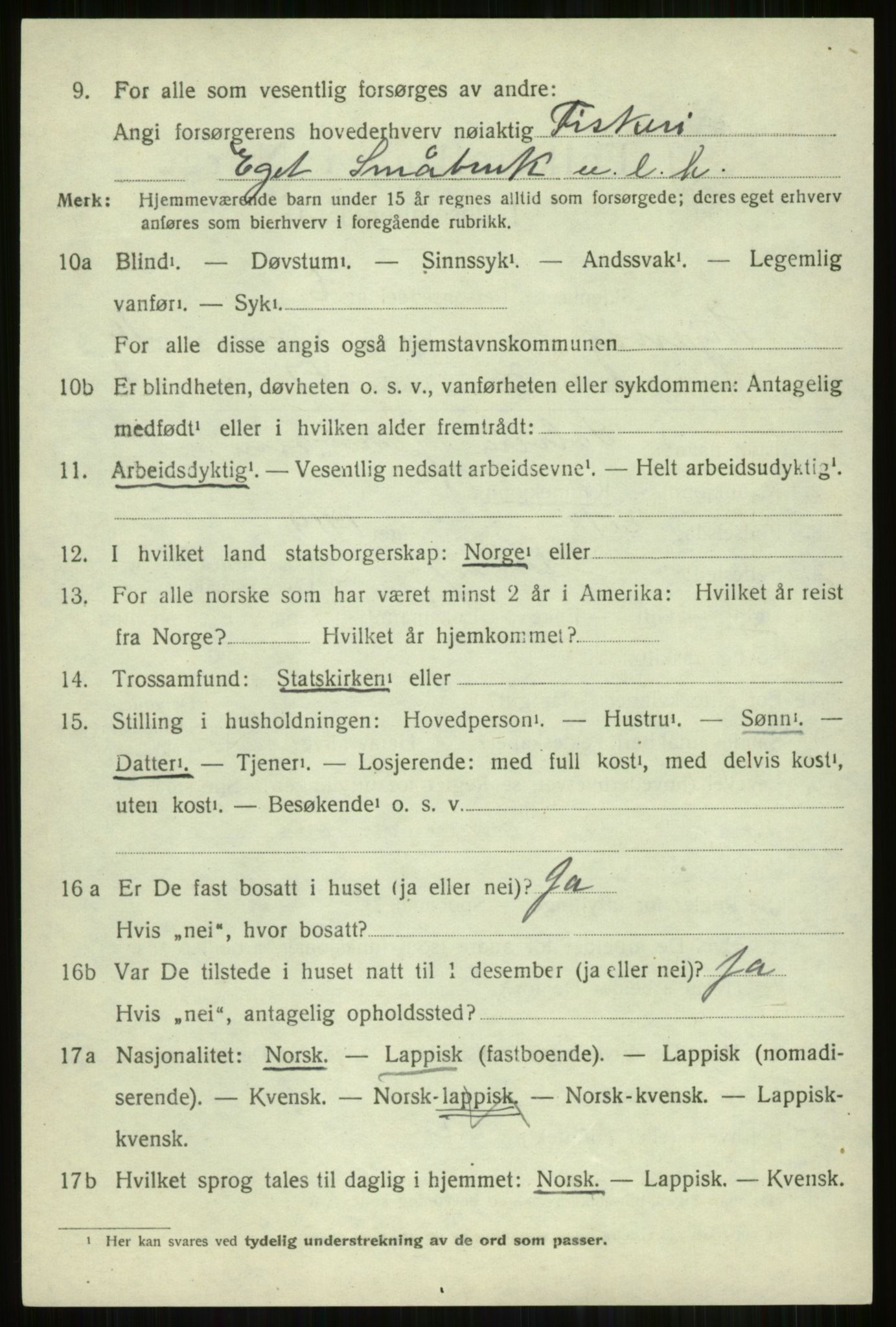 SATØ, Folketelling 1920 for 1941 Skjervøy herred, 1920, s. 5424