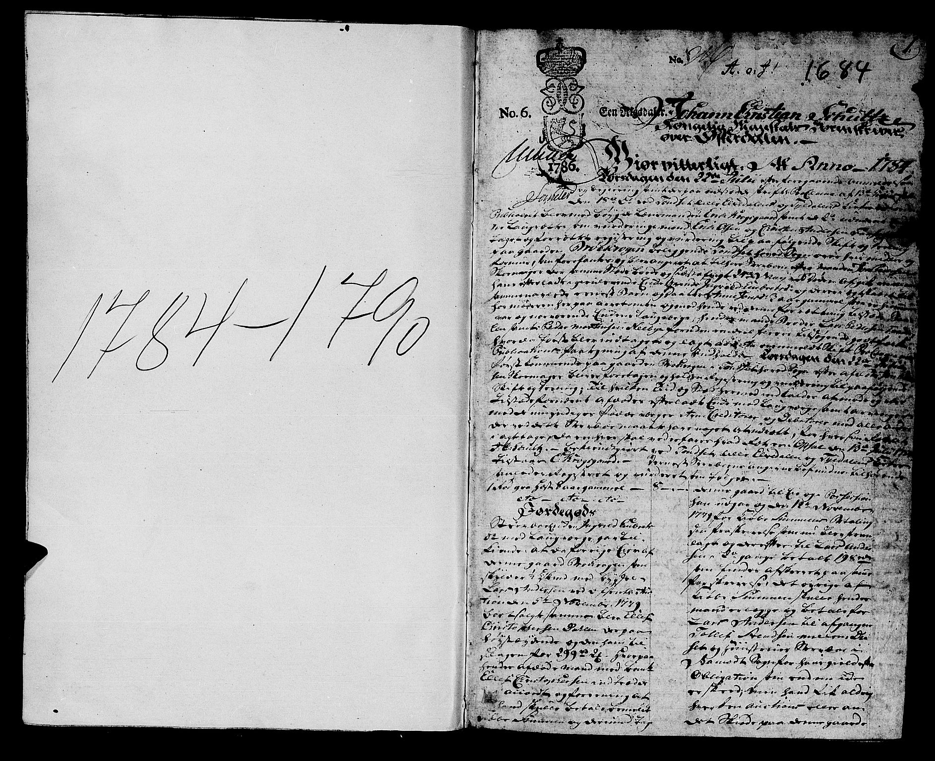 Østerdalen sorenskriveri, SAH/TING-032/J/Ja/L0005: Skifteprotokoll, 1784-1790