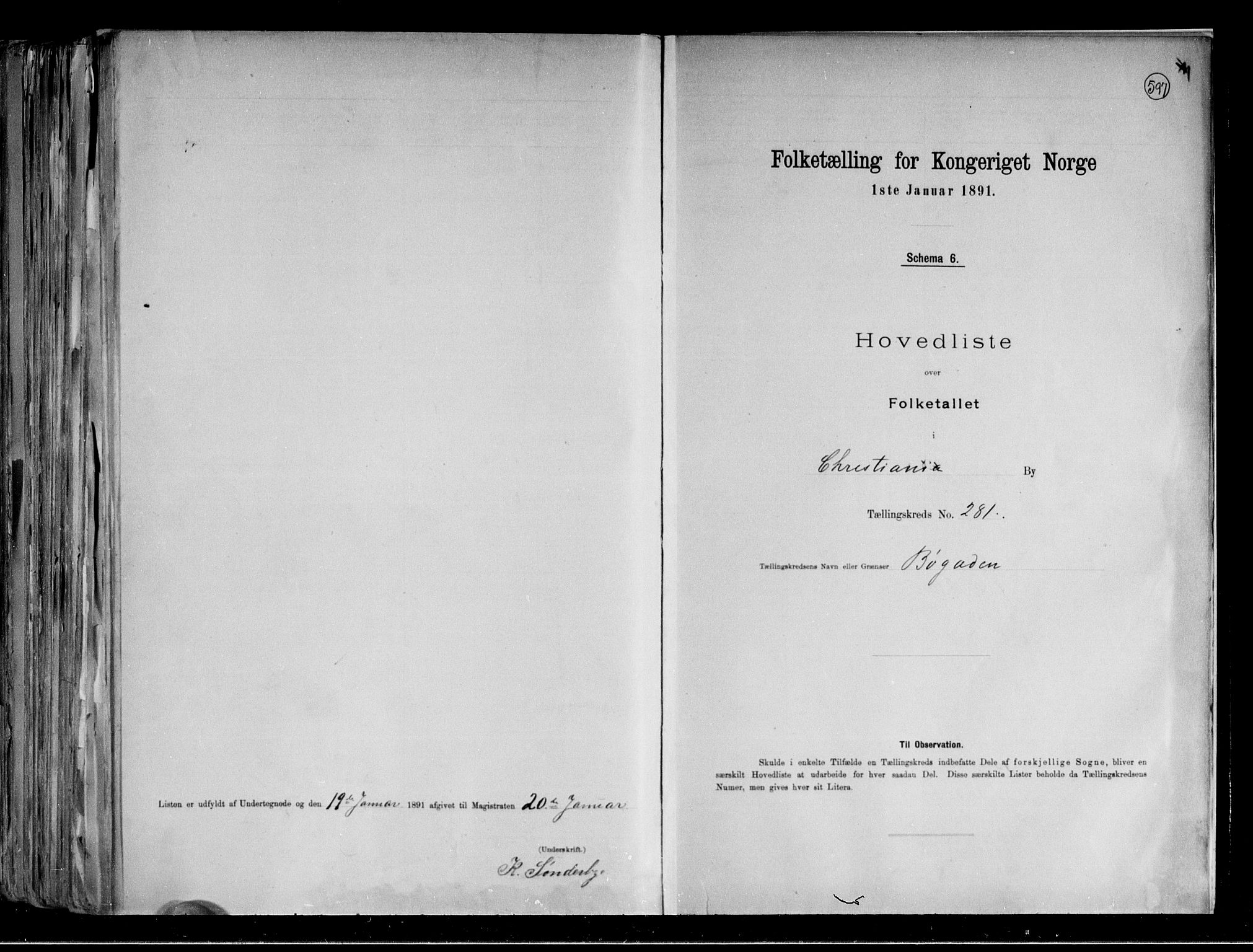 RA, Folketelling 1891 for 0301 Kristiania kjøpstad, 1891, s. 160896