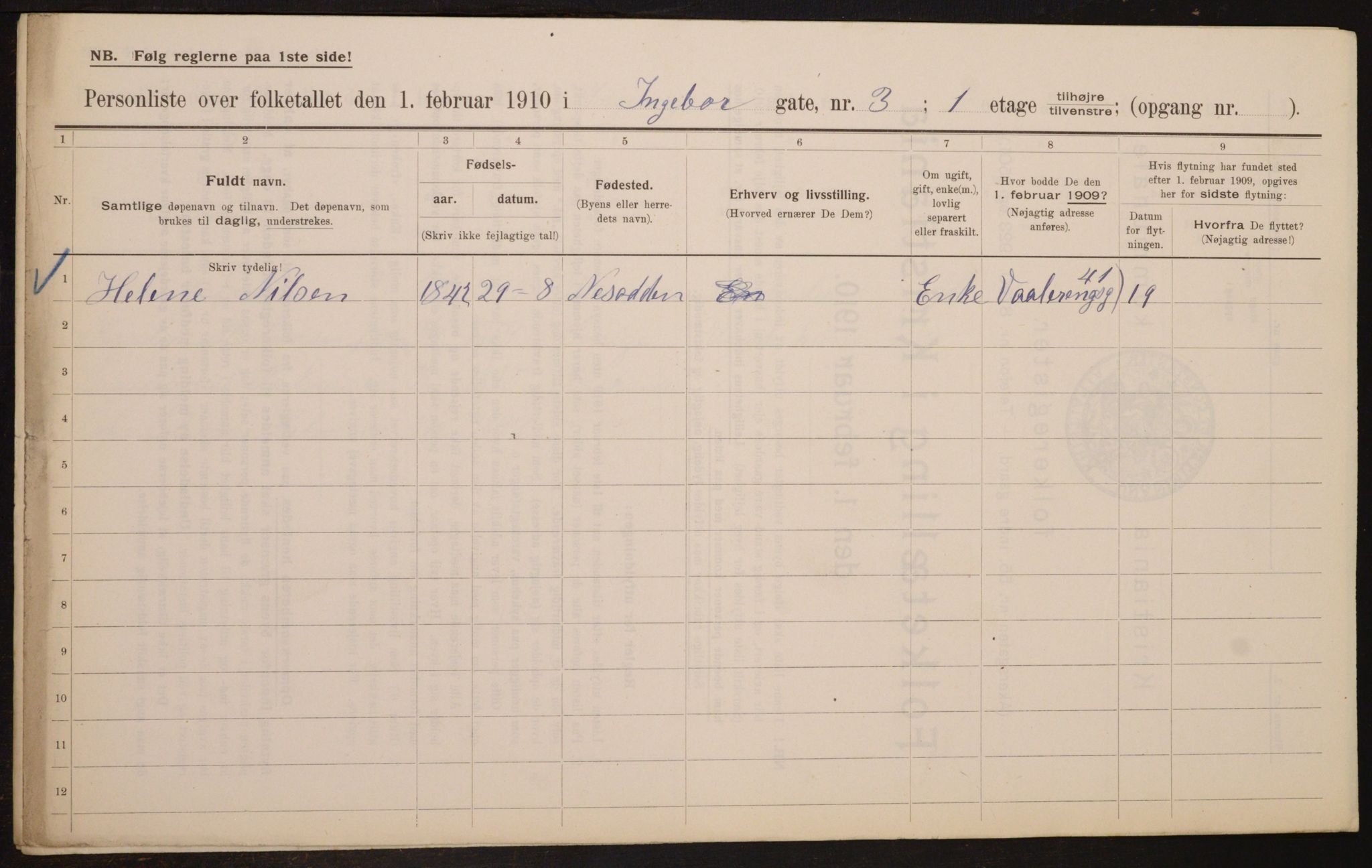 OBA, Kommunal folketelling 1.2.1910 for Kristiania, 1910, s. 42778