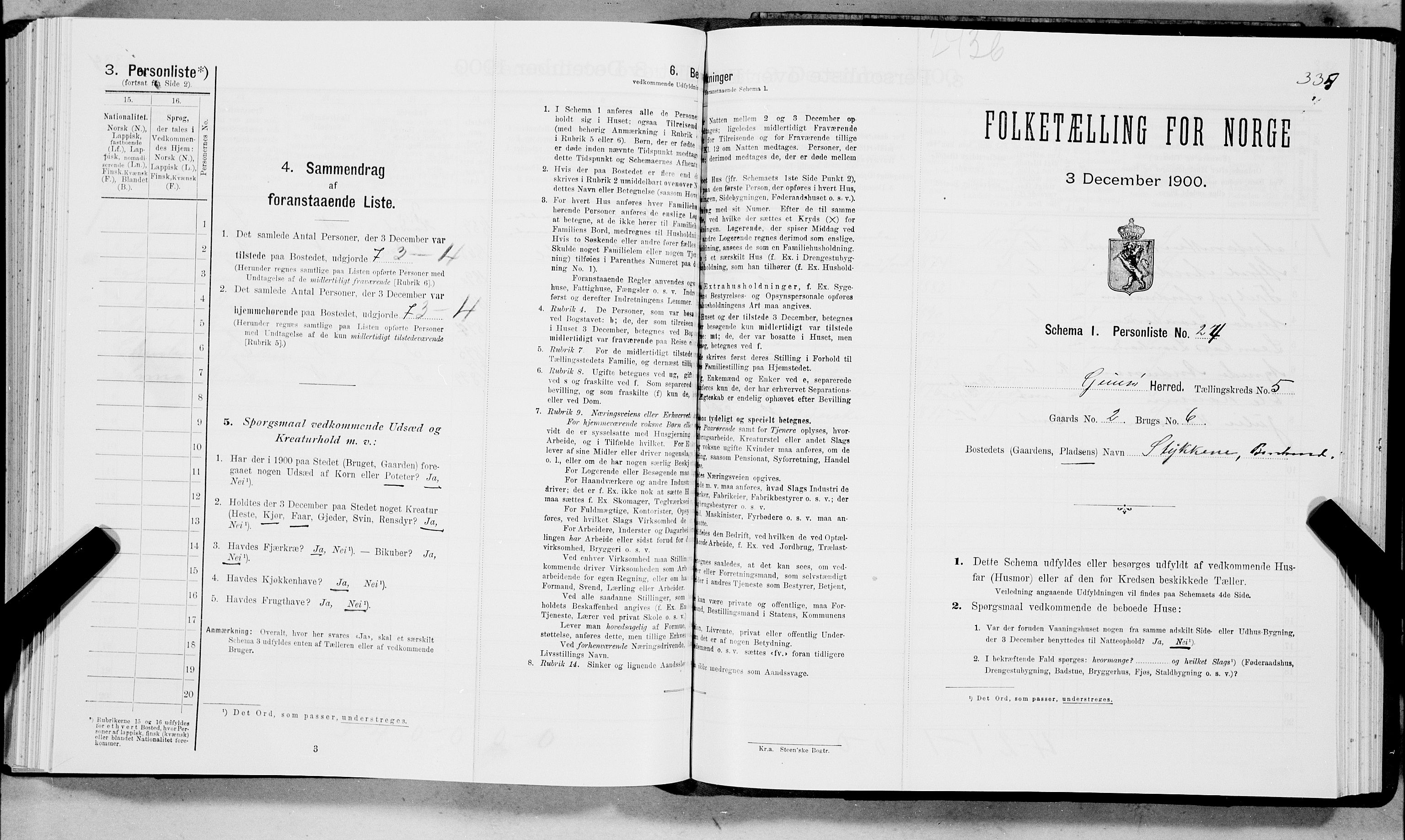 SAT, Folketelling 1900 for 1864 Gimsøy herred, 1900, s. 352