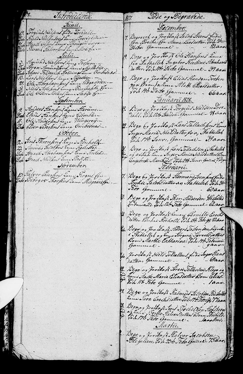 Bamble kirkebøker, AV/SAKO-A-253/G/Ga/L0004: Klokkerbok nr. I 4, 1808-1814