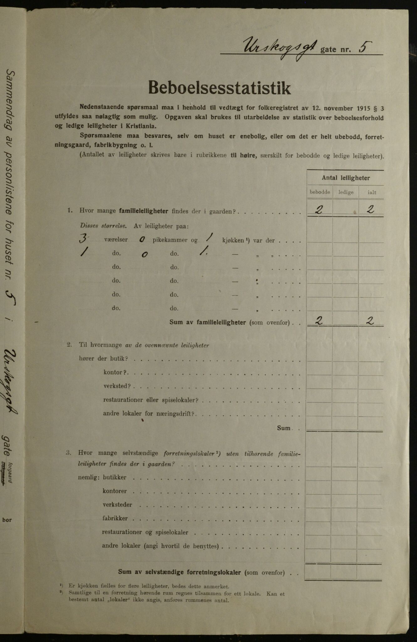 OBA, Kommunal folketelling 1.12.1923 for Kristiania, 1923, s. 3194